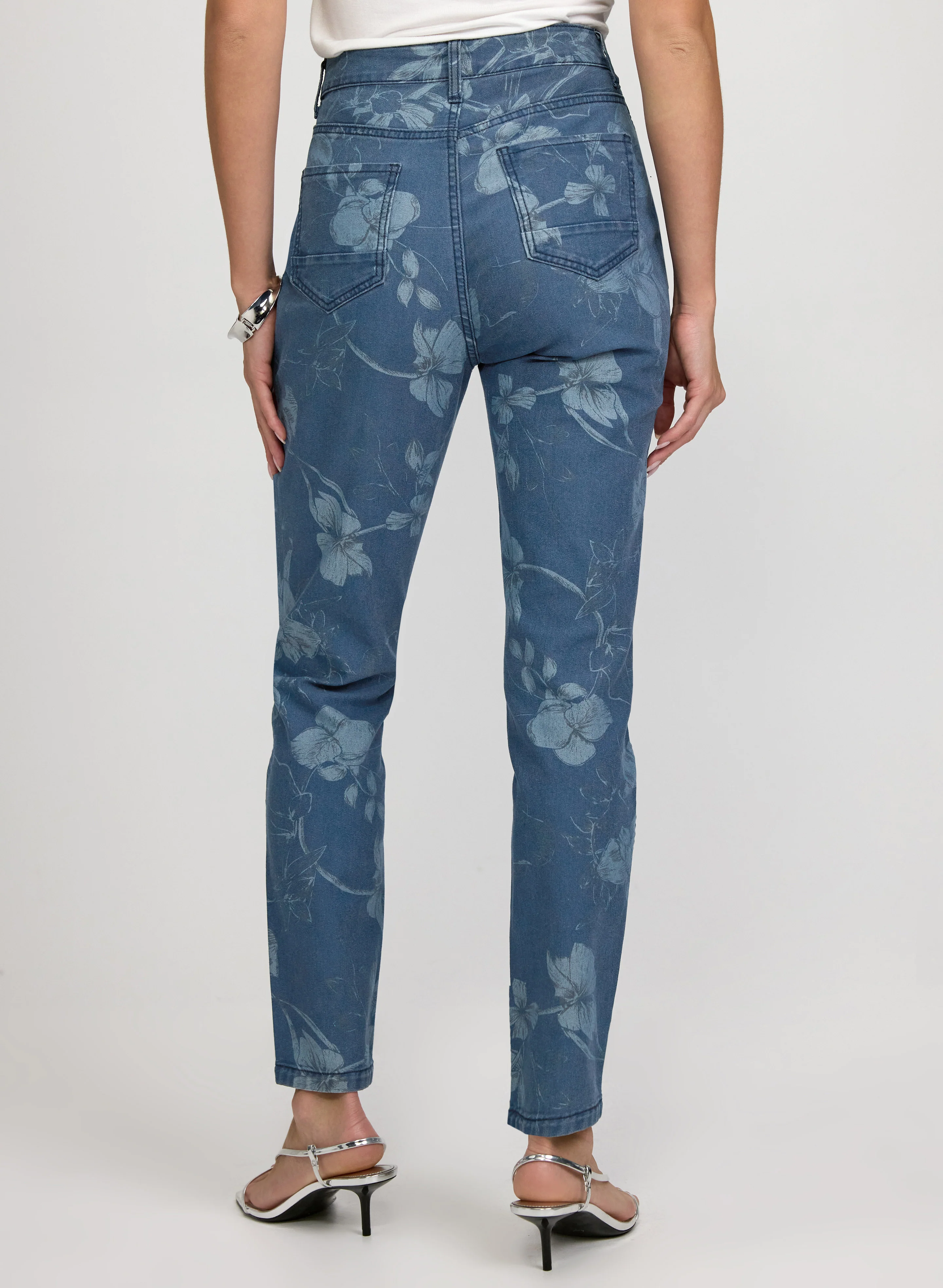 Reversible Floral Jeans - Image 4