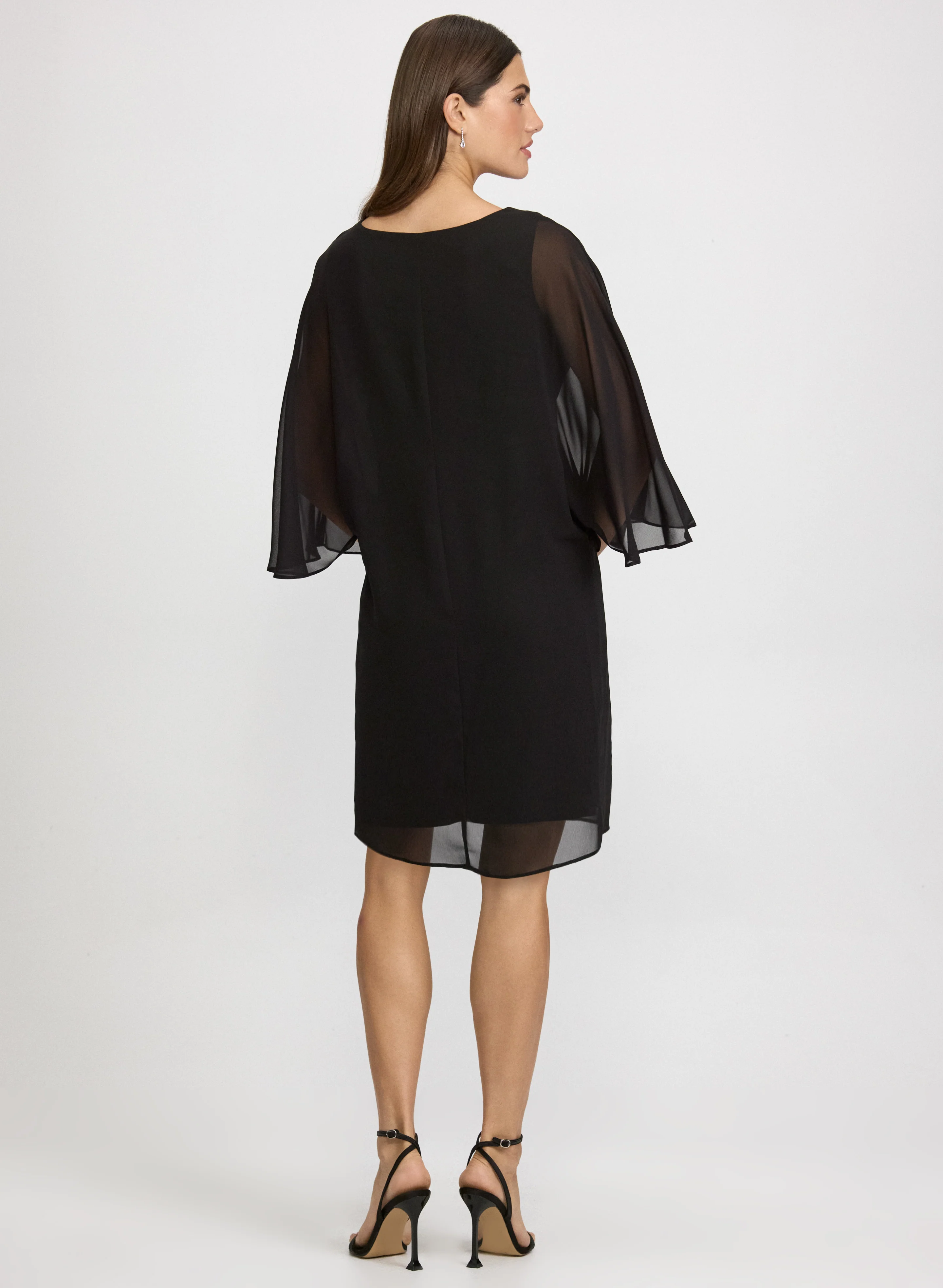 Rhinestone Bar Detail Dress - Image 3