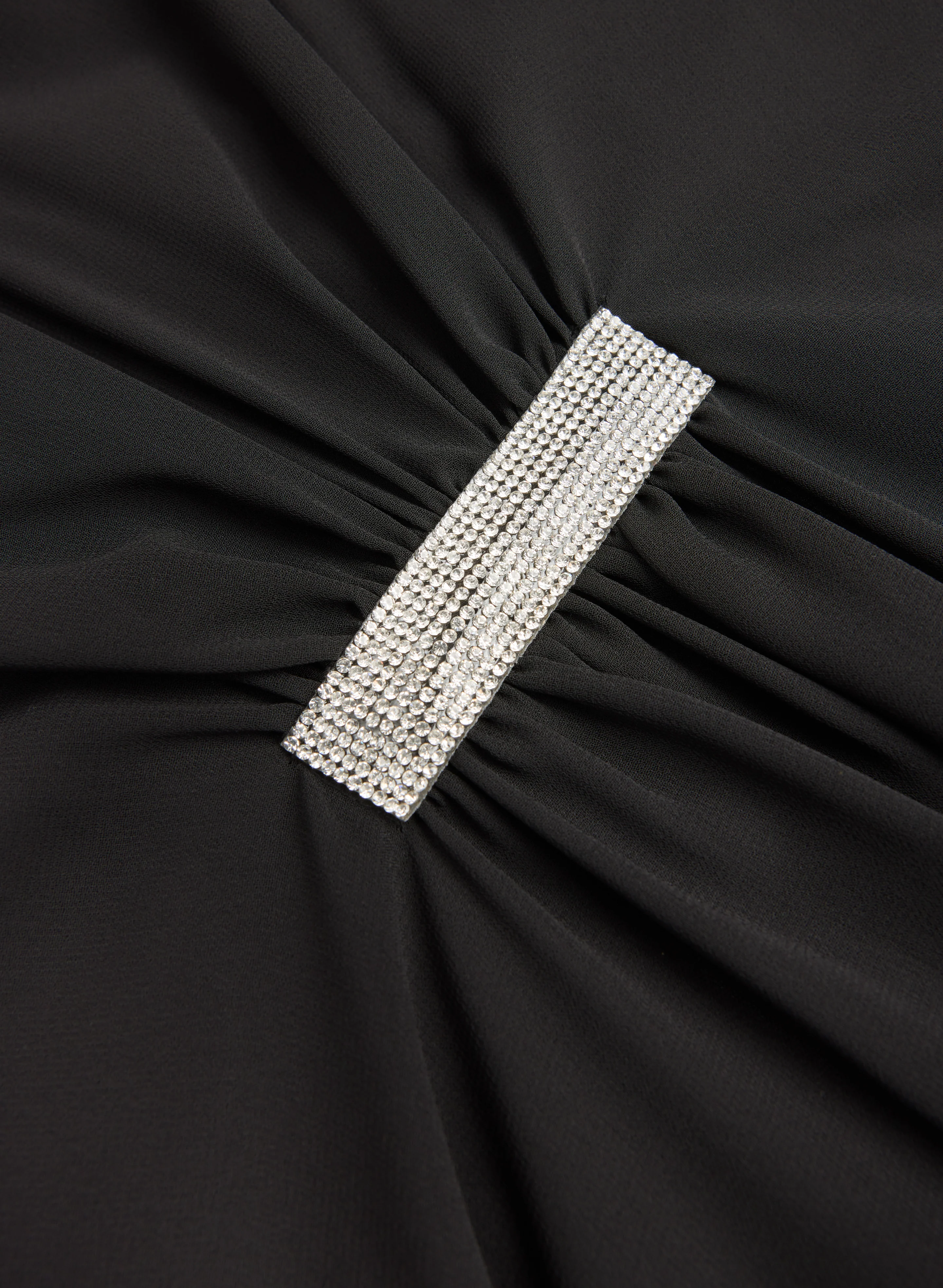 Rhinestone Bar Detail Dress - Image 7