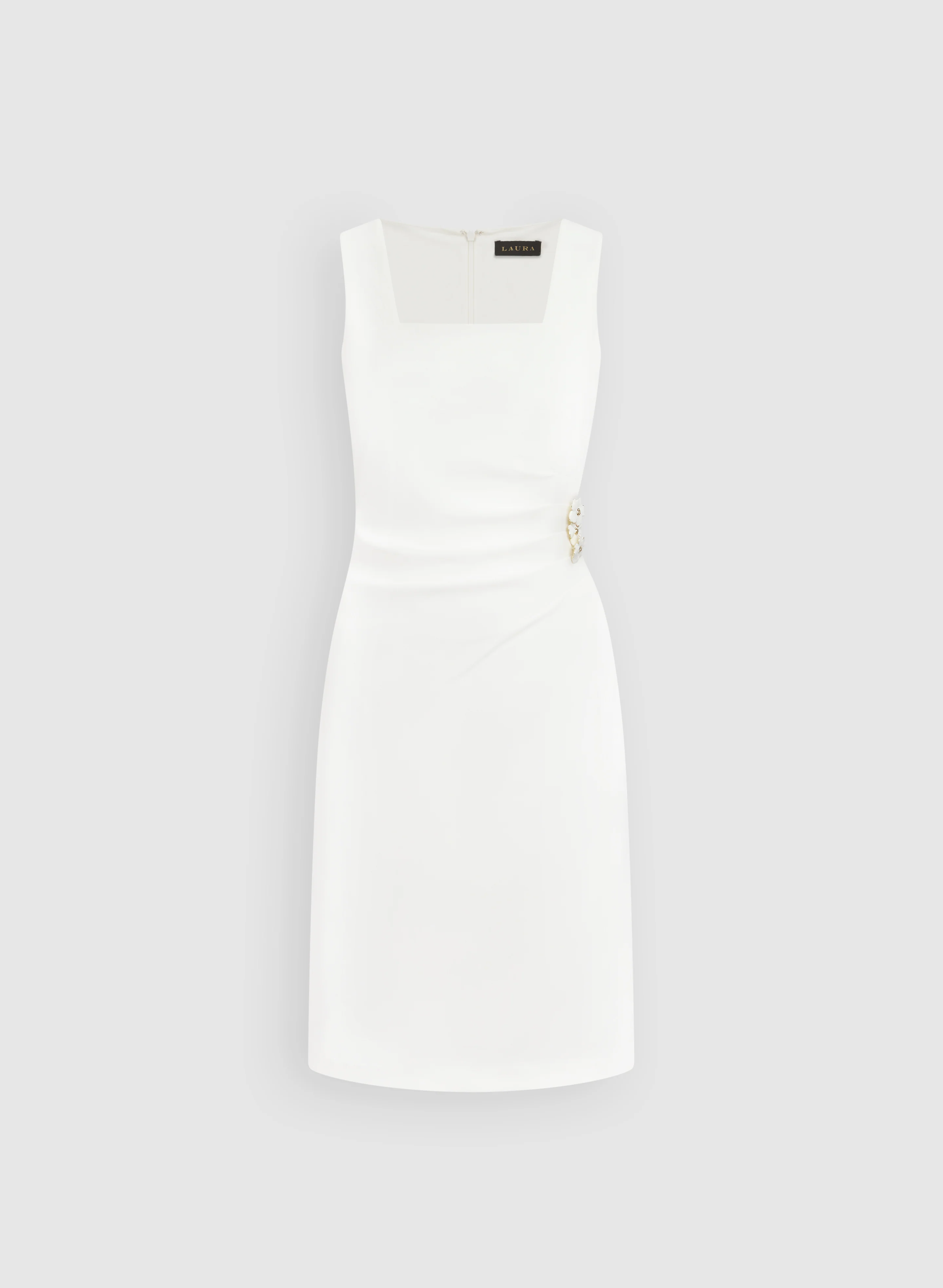 Floral Button Detail Dress - Image 6