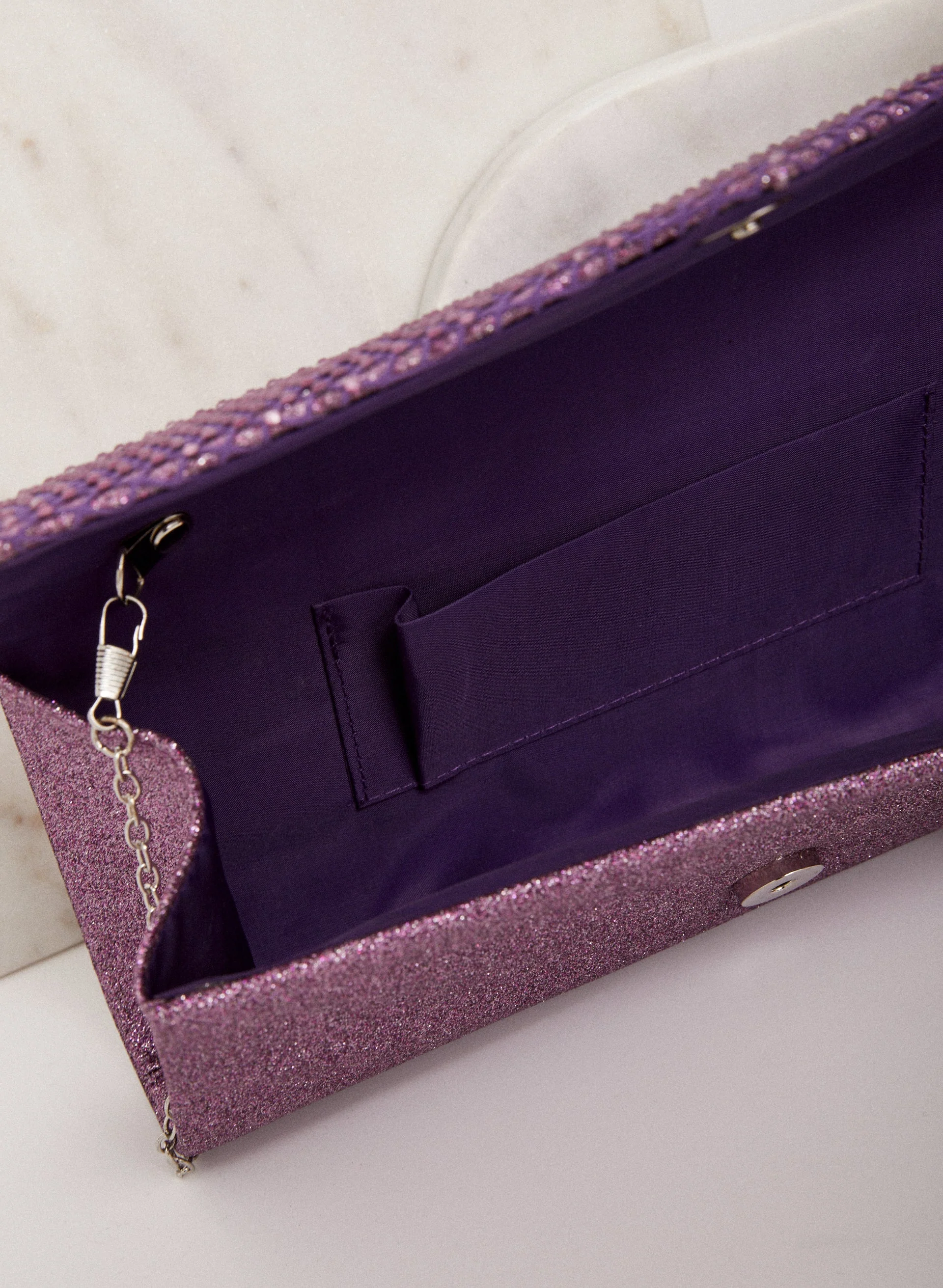 Rhinestone Detail Evening Clutch - Image 3