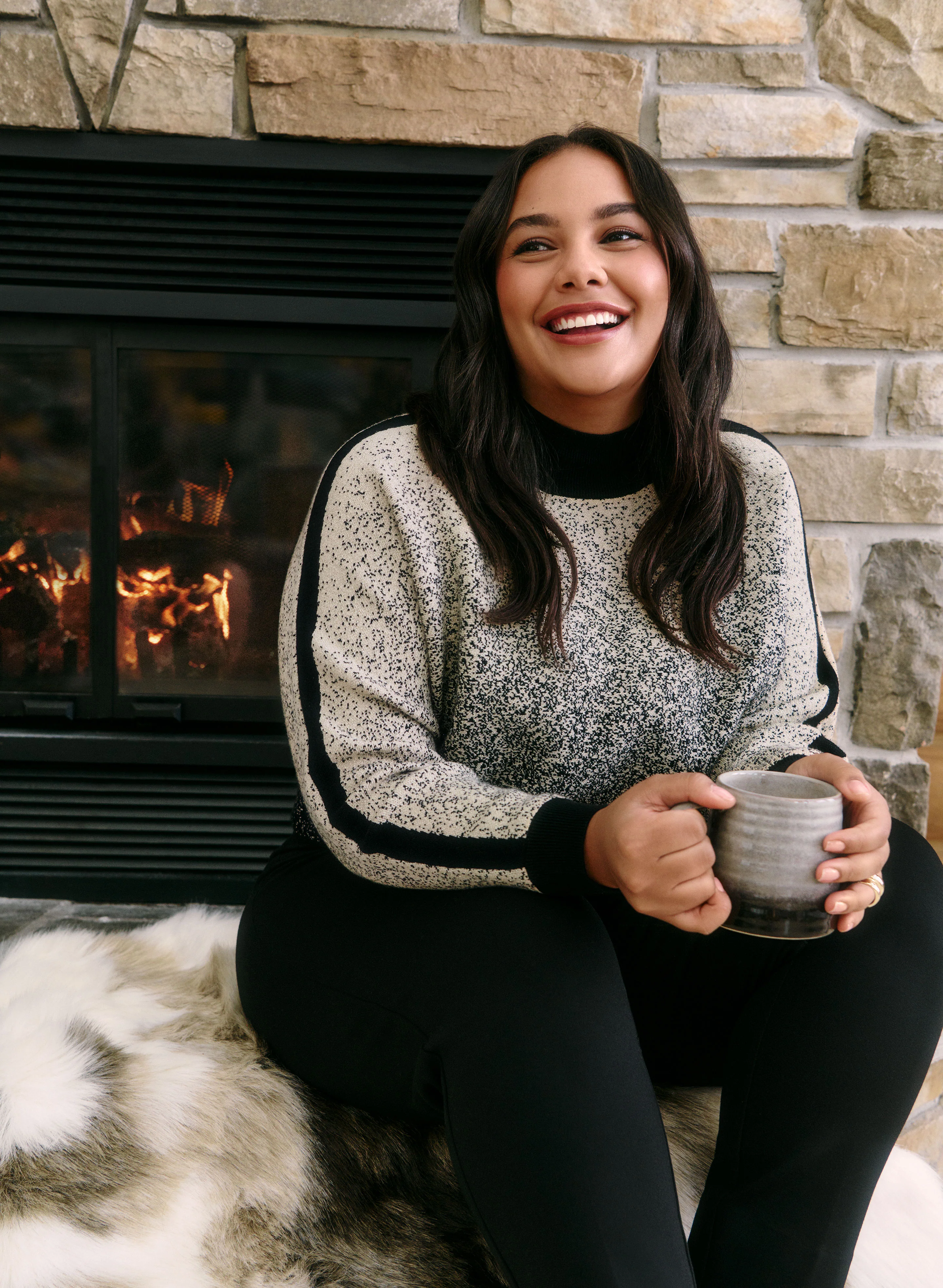Two-Tone Lurex Sweater - Image 2