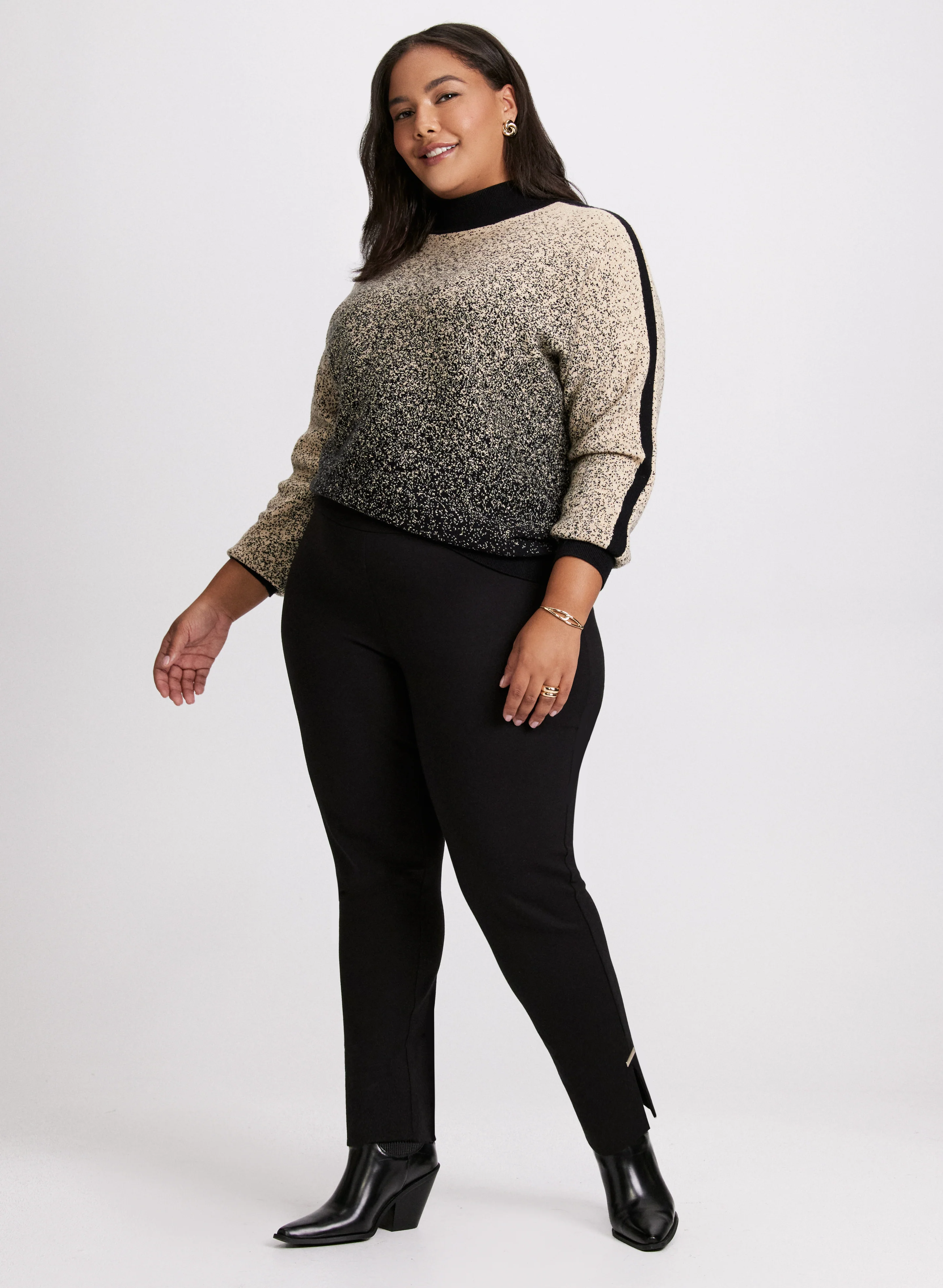 Two-Tone Lurex Sweater - Image 8