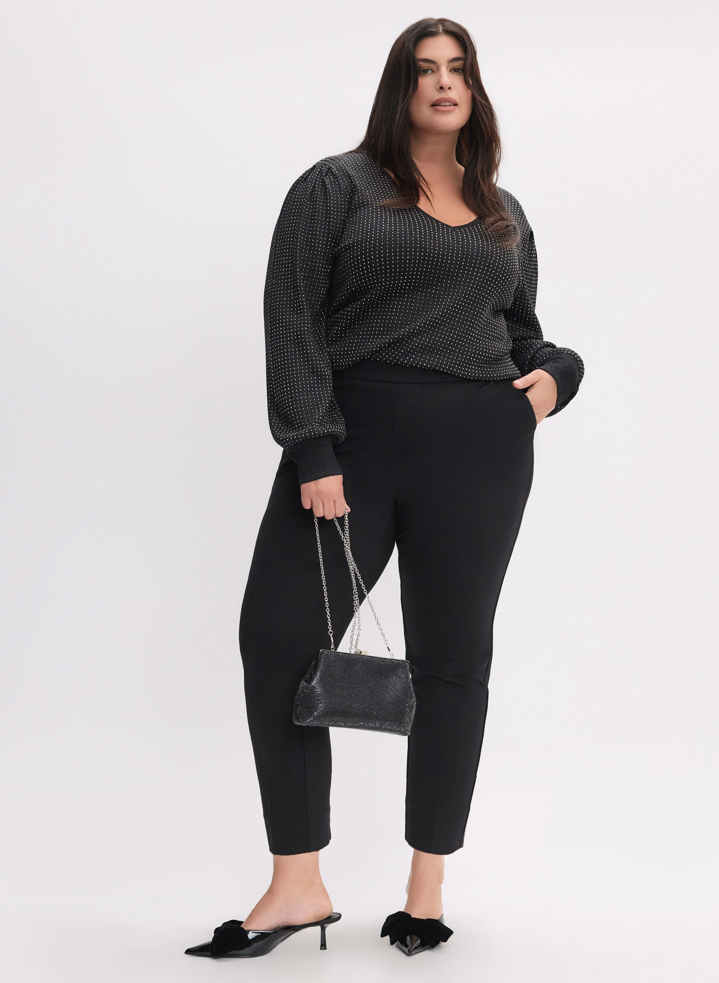Rhinestone Detail Sweater - Image 3
