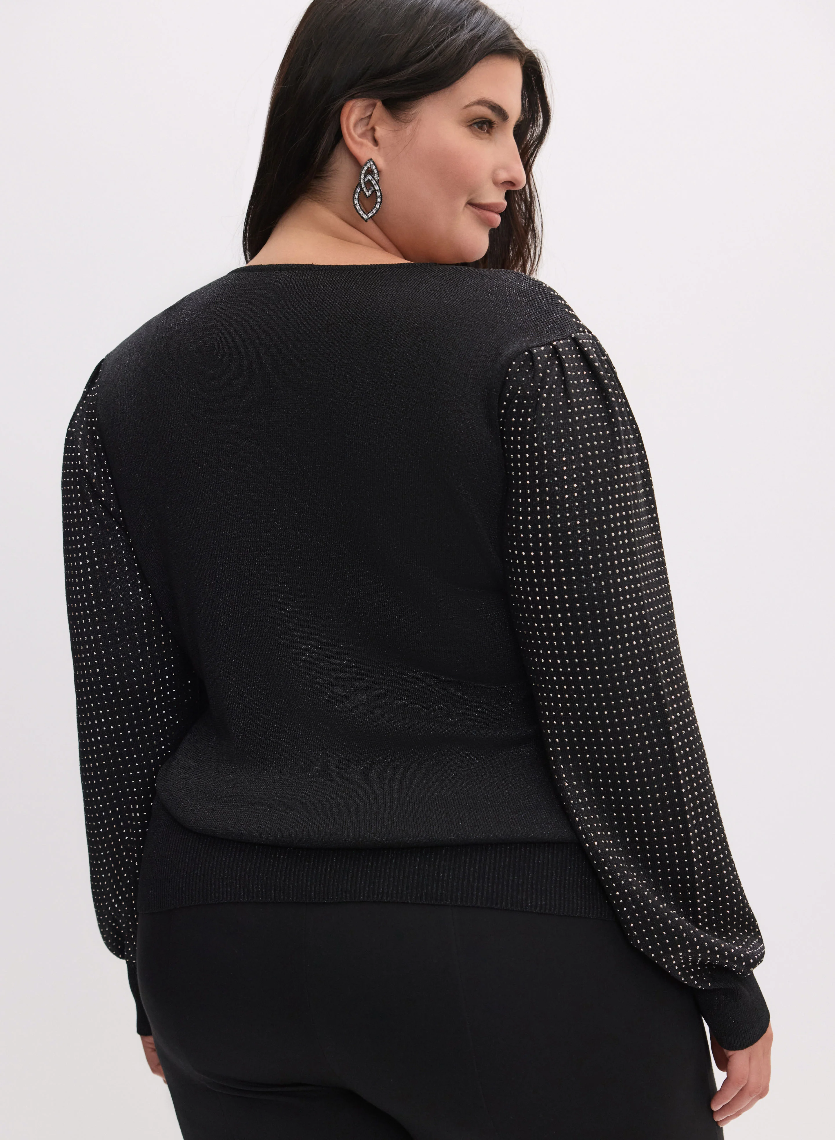 Rhinestone Detail Sweater - Image 4