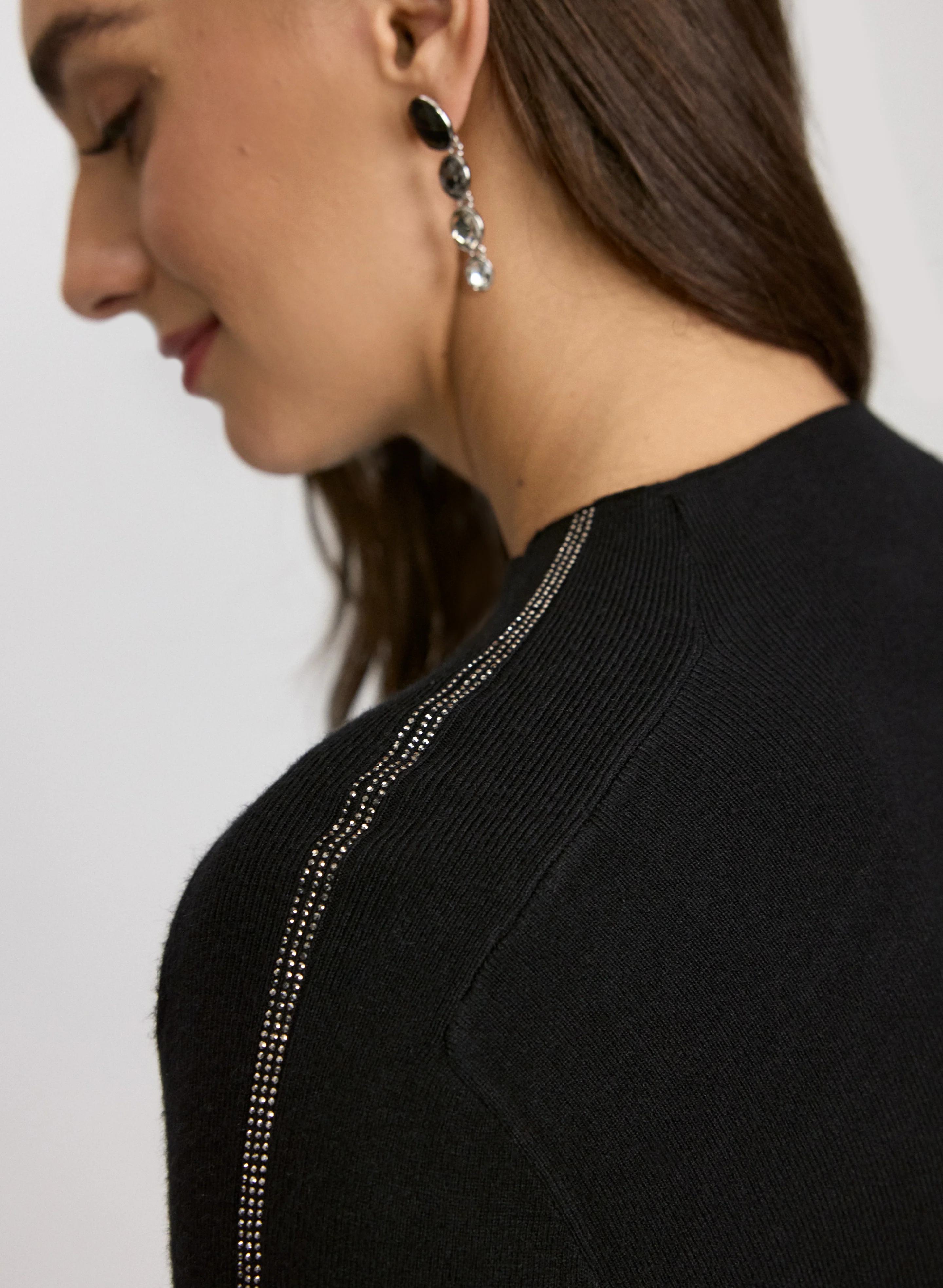 Rhinestone Detail Sweater - Image 5