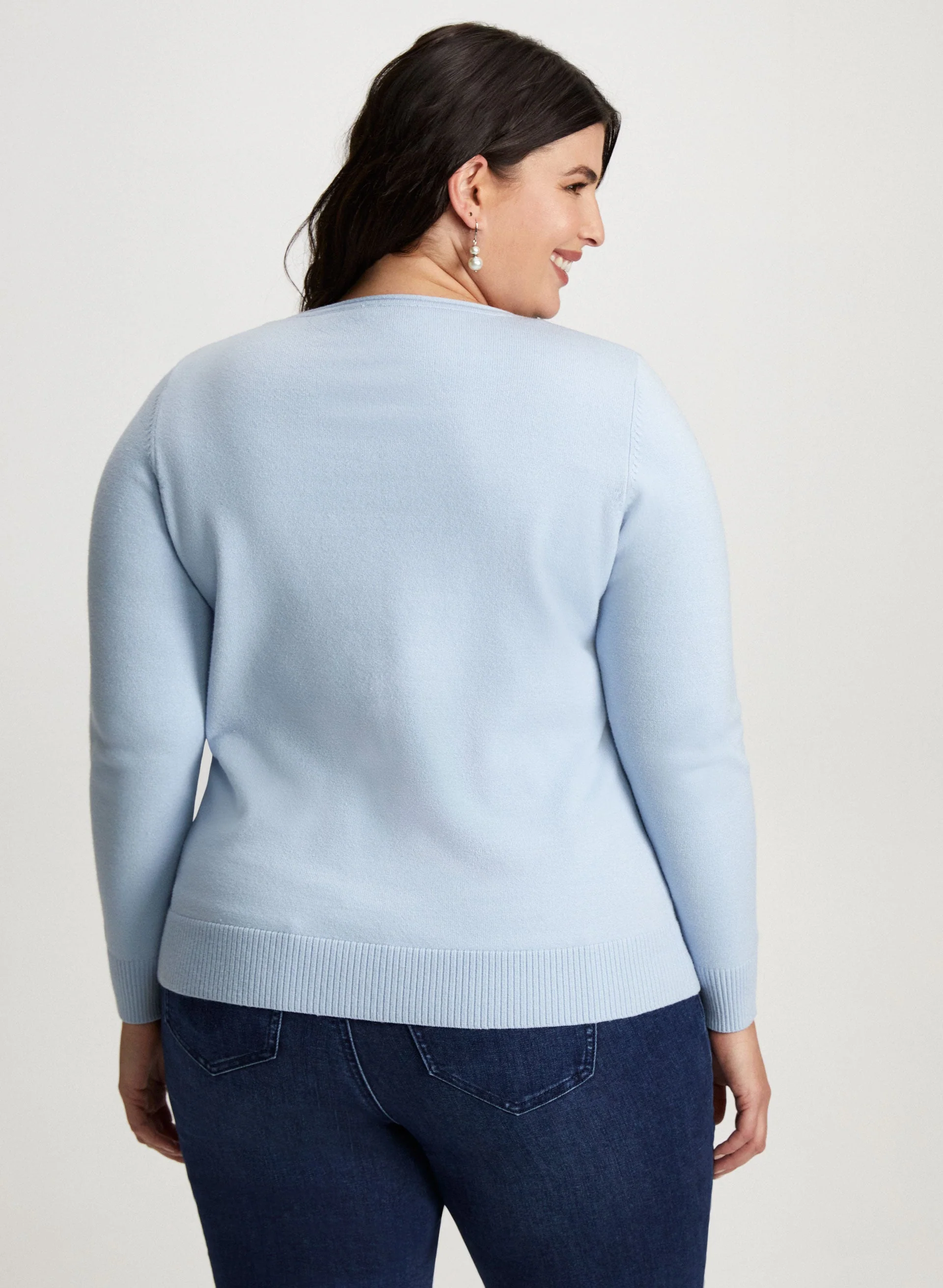 Rhinestone Detail Sweater - Image 4