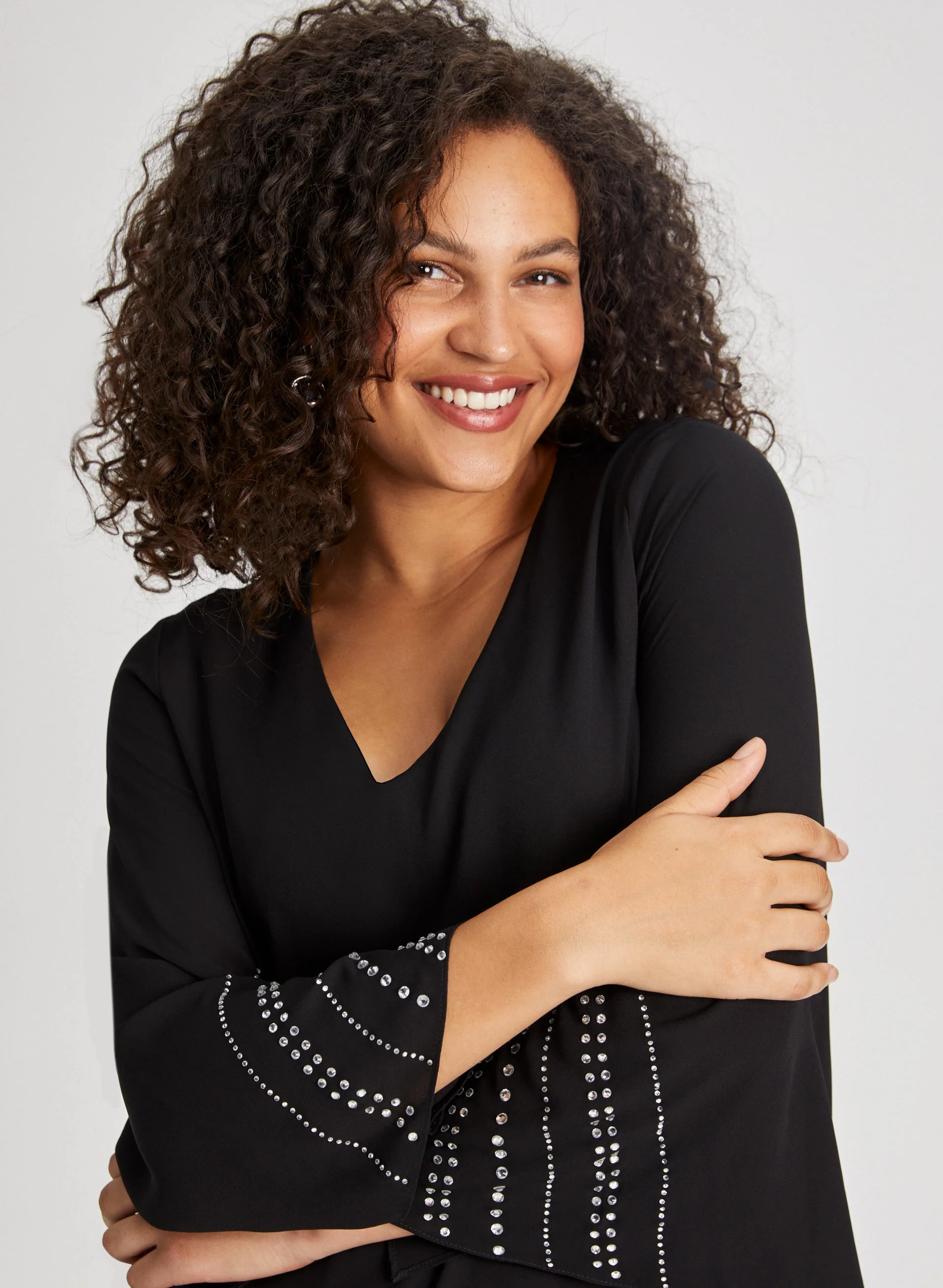 Rhinestone Detail Tunic - Image 2