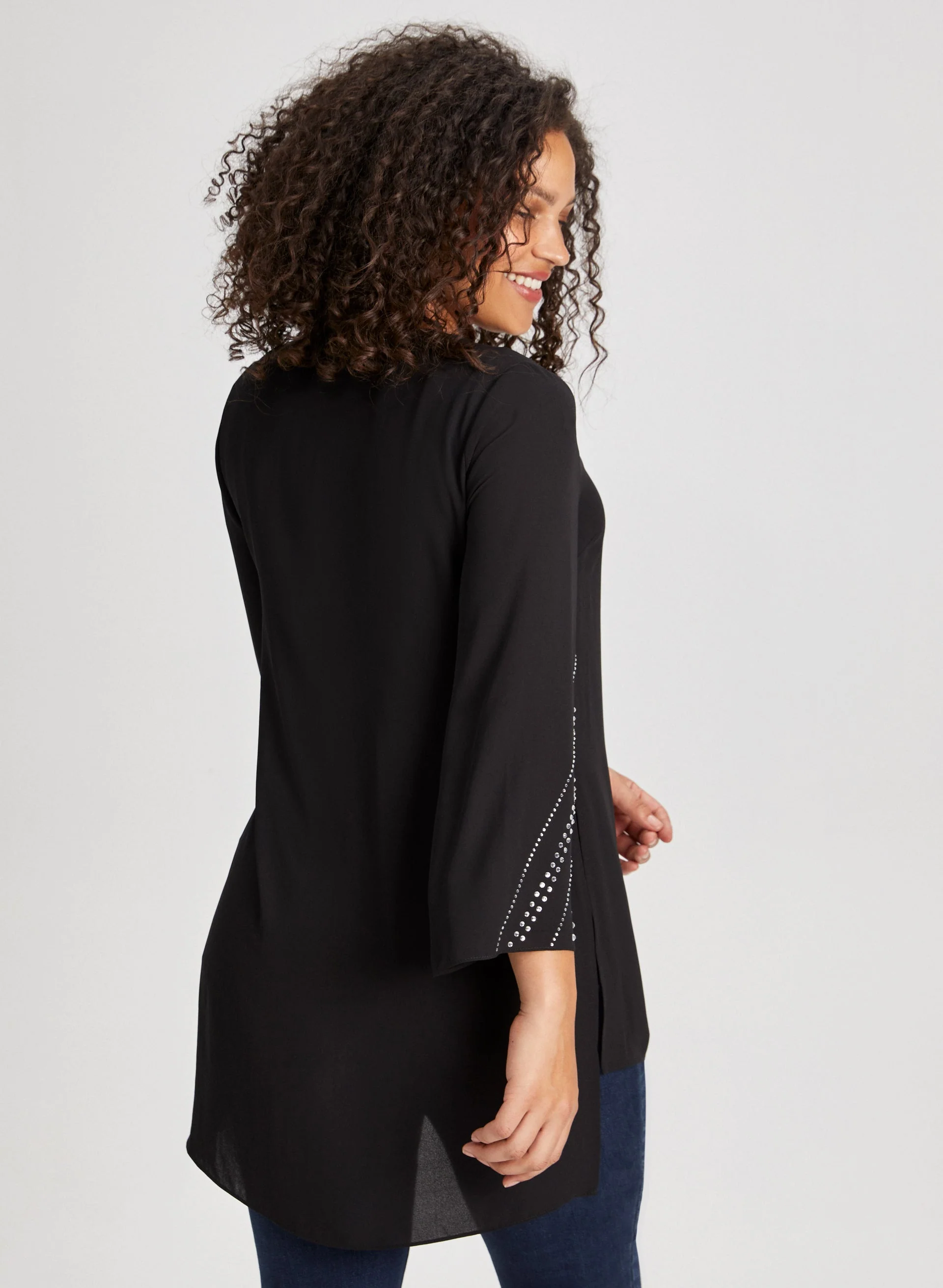 Rhinestone Detail Tunic - Image 4