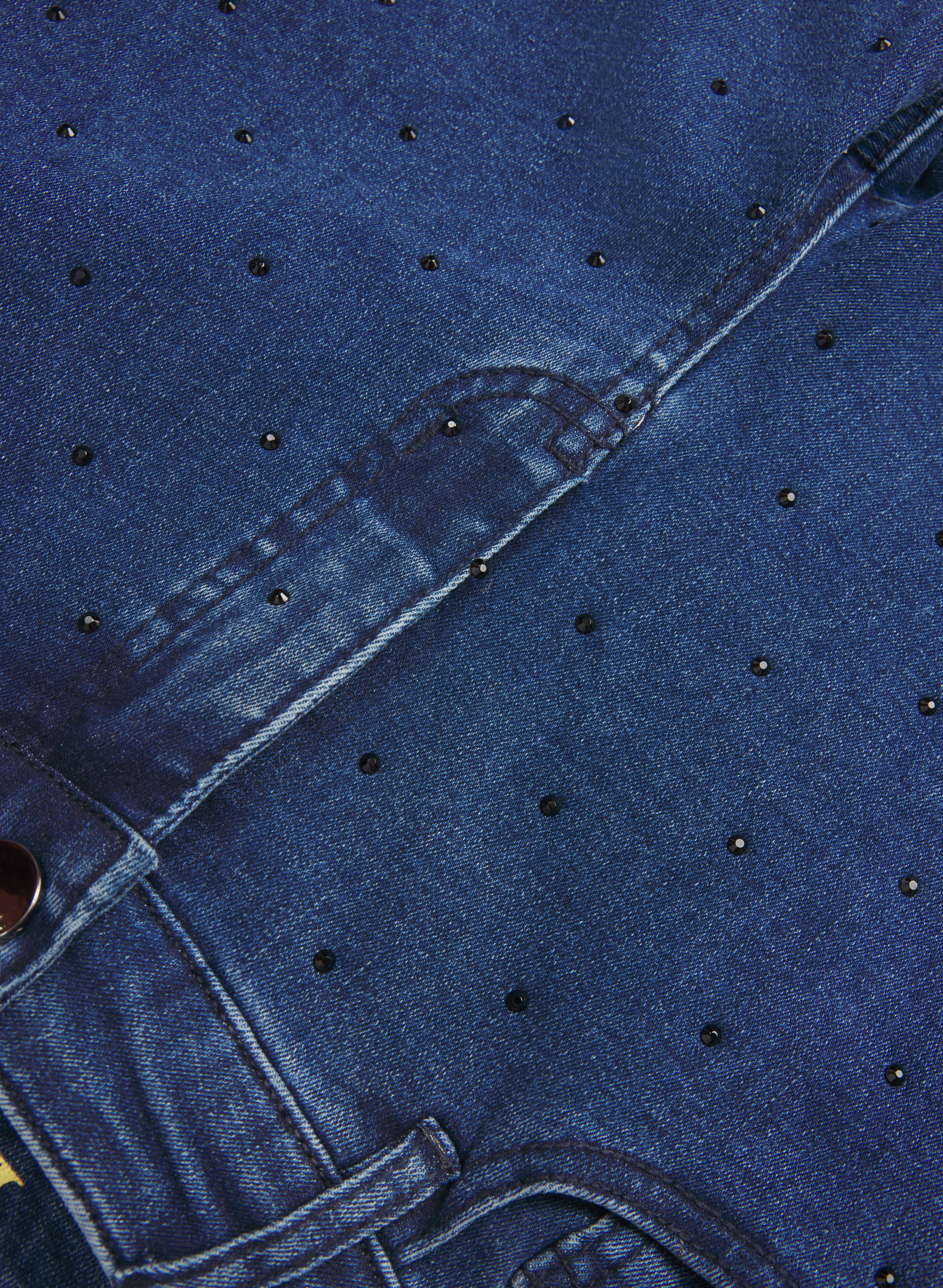 Rhinestone Embellished Jeans - Image 7