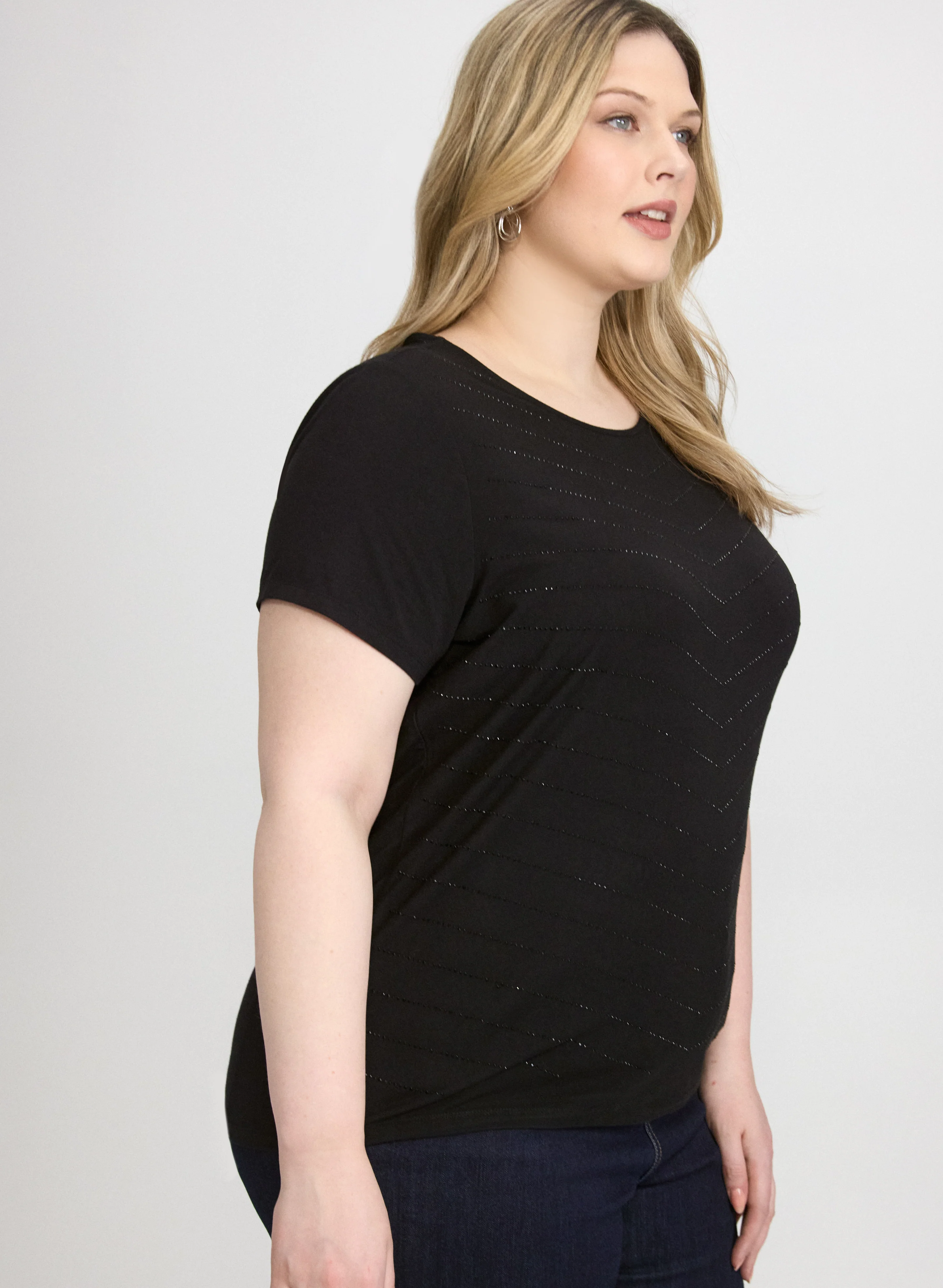 Rhinestone Embellished T-Shirt - Image 5