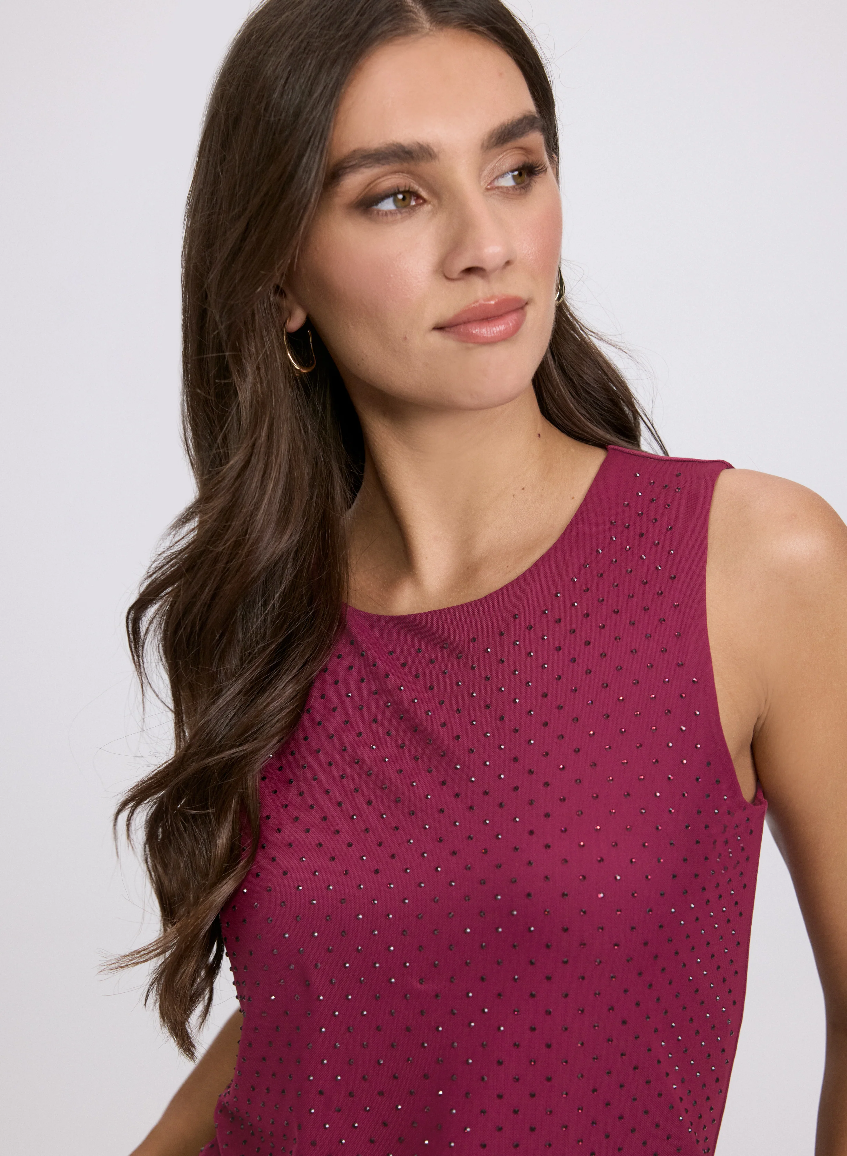 Rhinestone Embellished Tank Top - Image 2