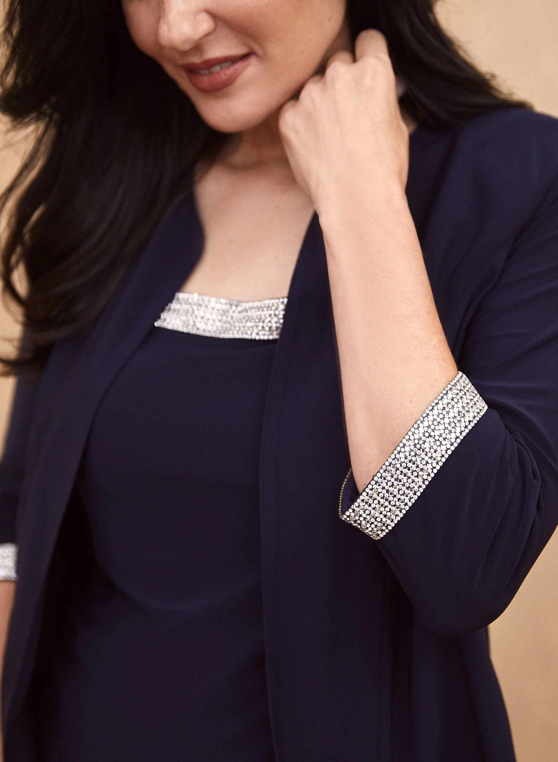 Rhinestone Jacket, Cami & Pants Set - Image 3