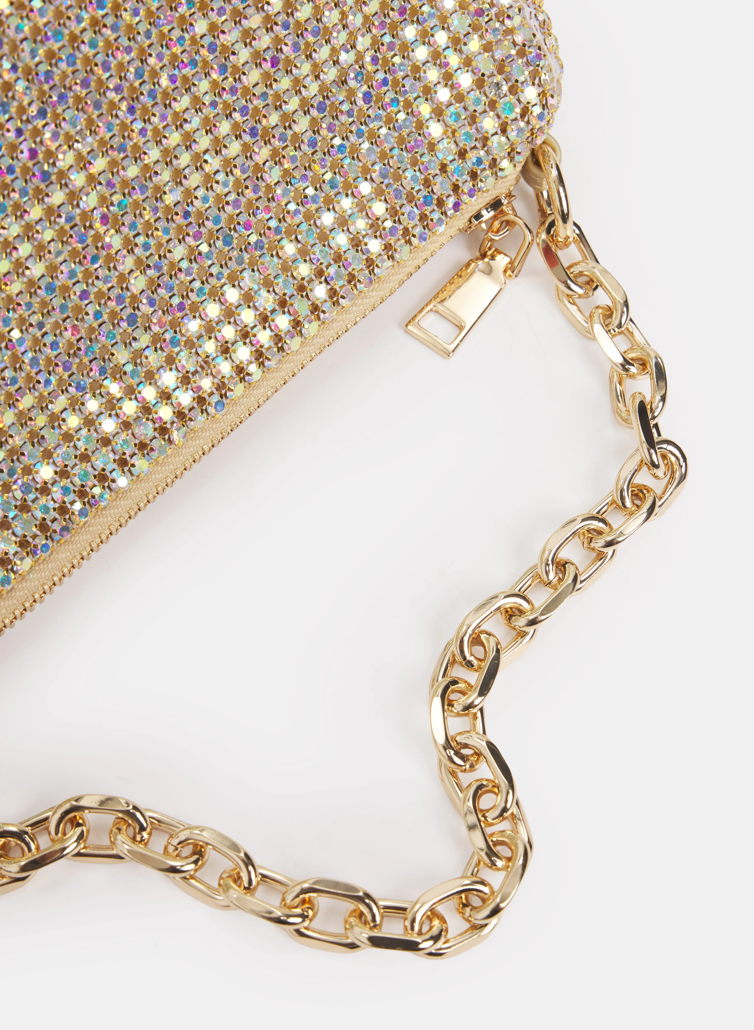 Rhinestone Mesh Evening Bag - Image 2