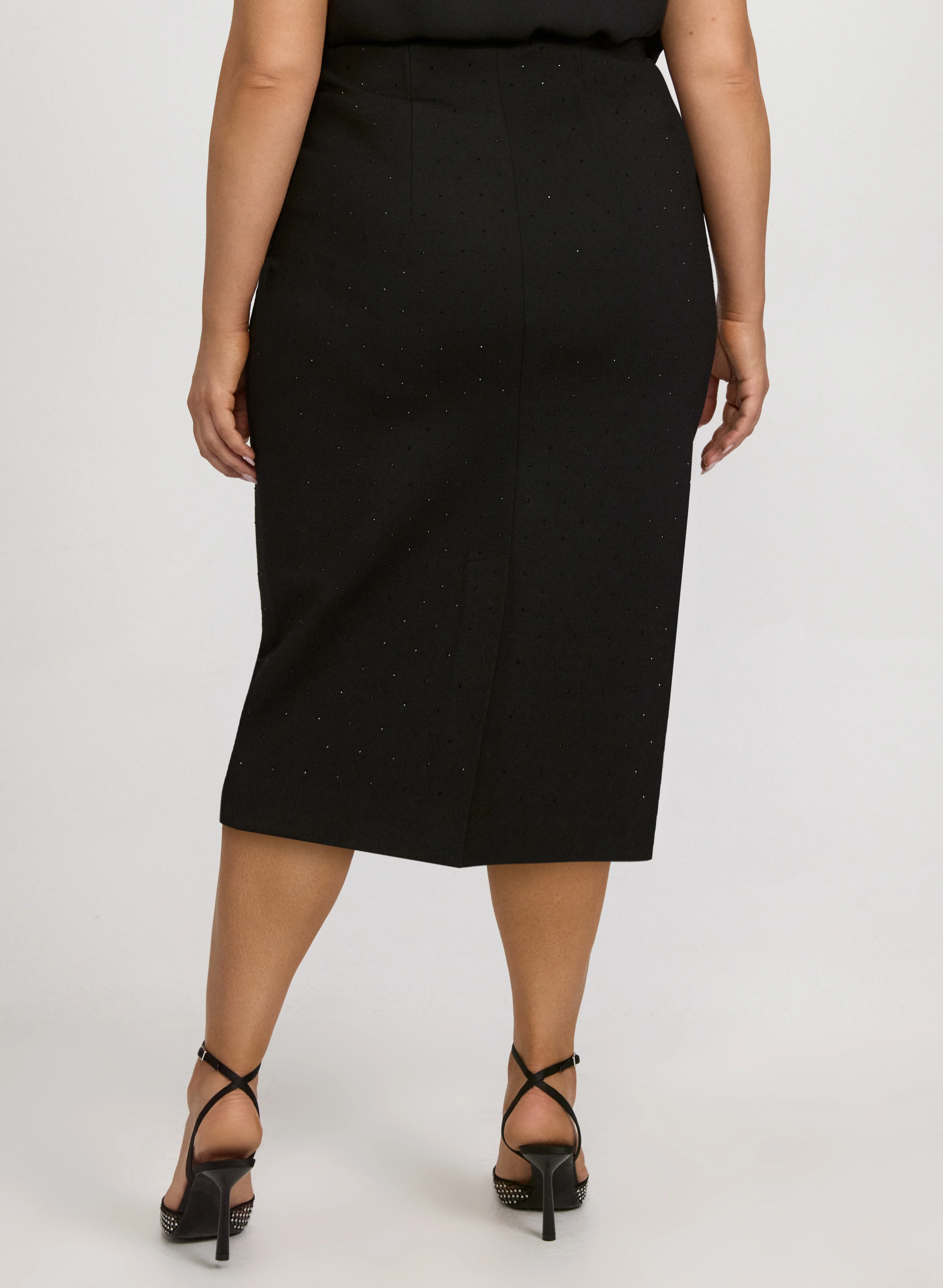 Rhinestone Pencil Skirt - Image 2