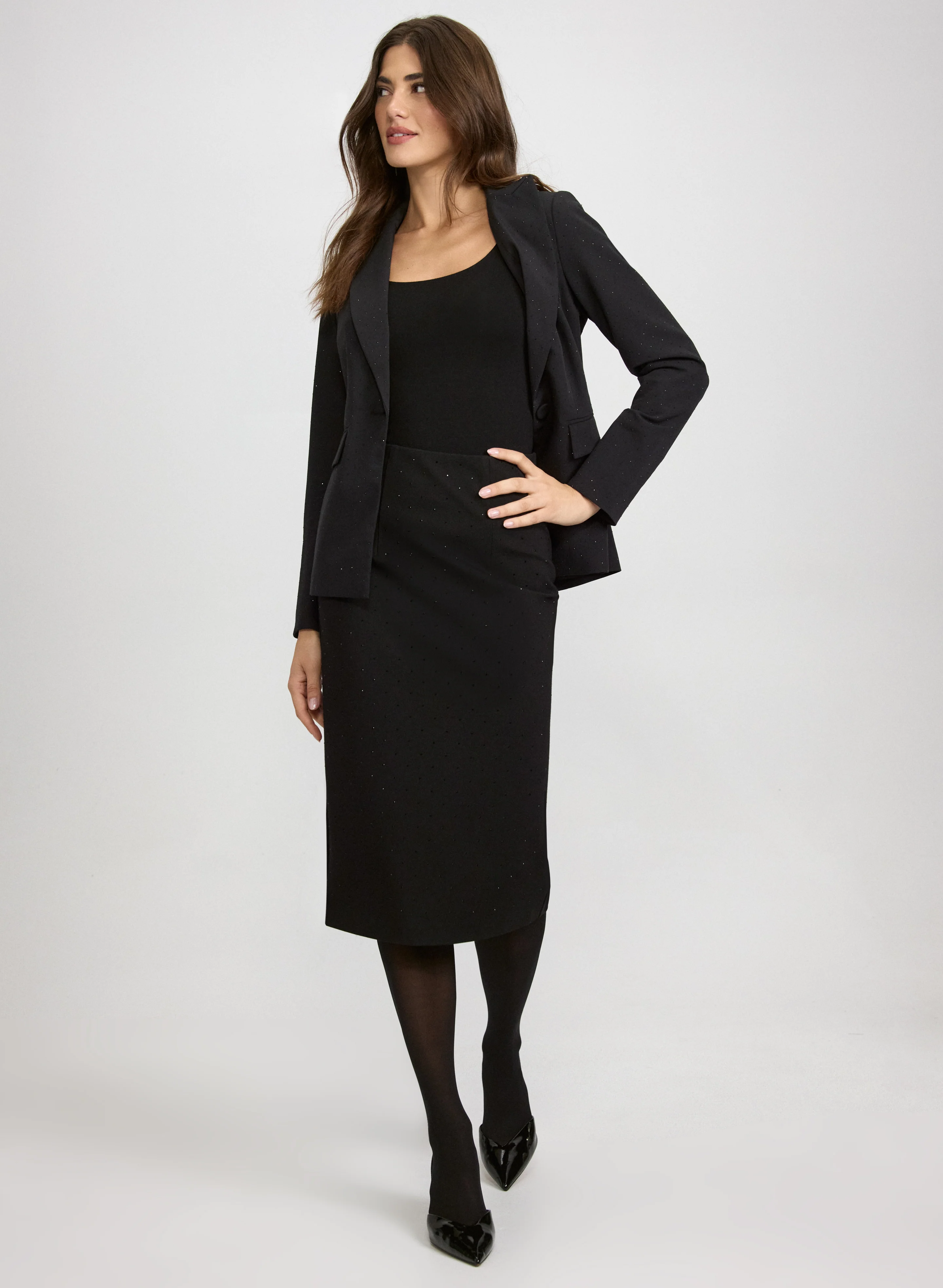 Rhinestone Pencil Skirt - Image 3