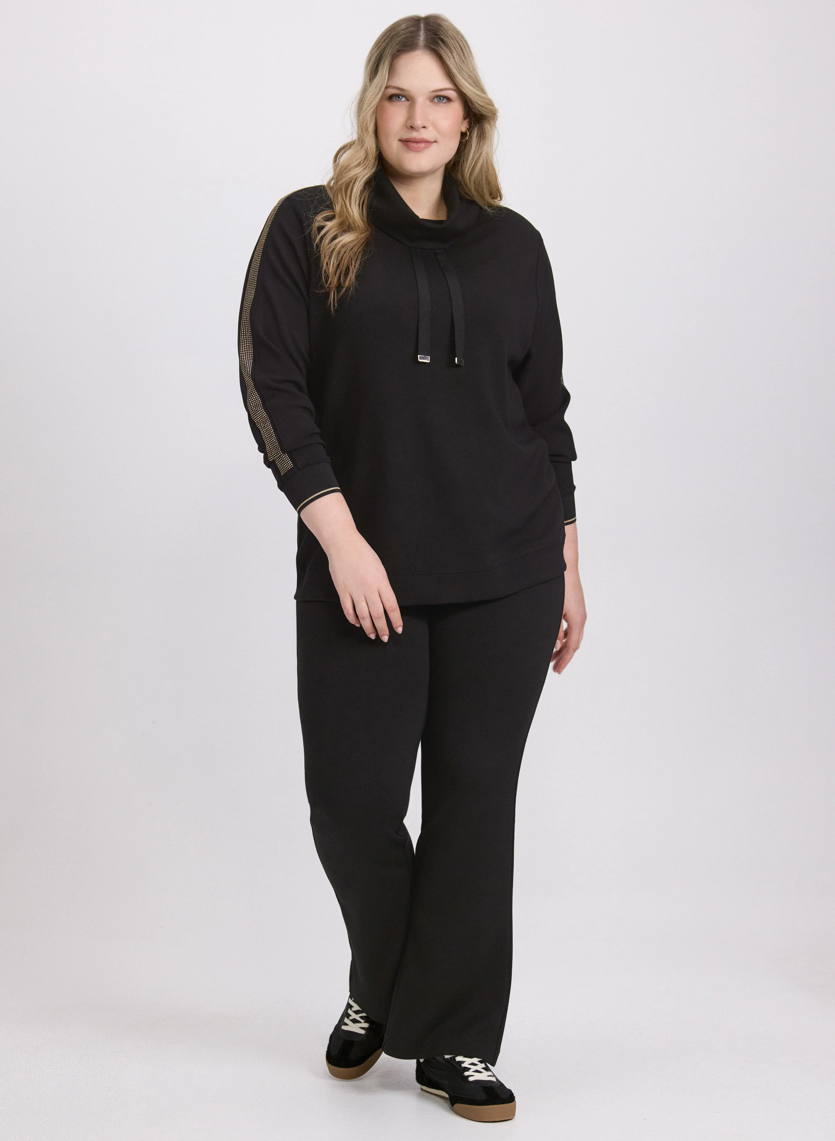 Rhinestone Sleeve Top - Image 3