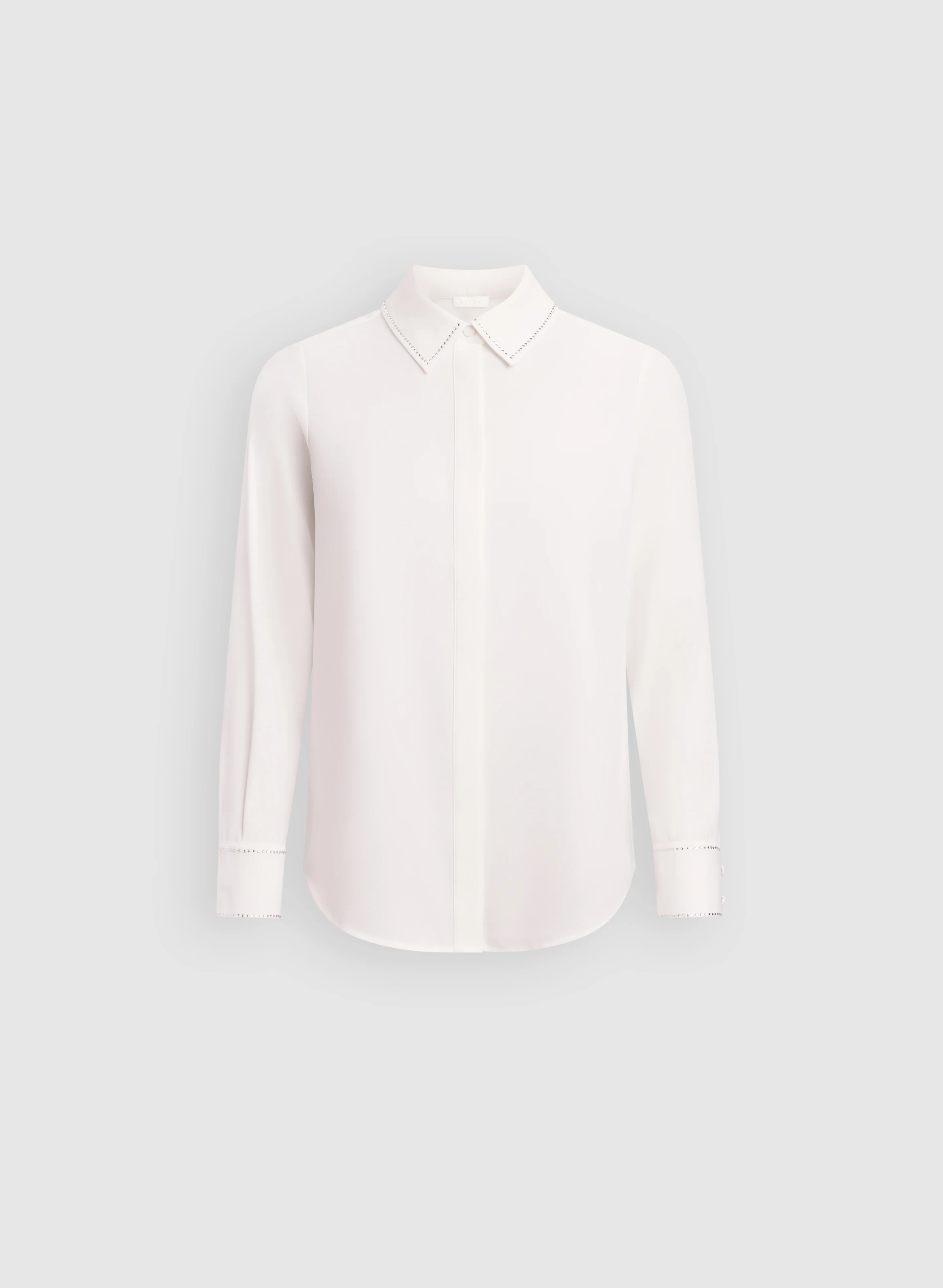 Rhinestone Trim Blouse - Image 6
