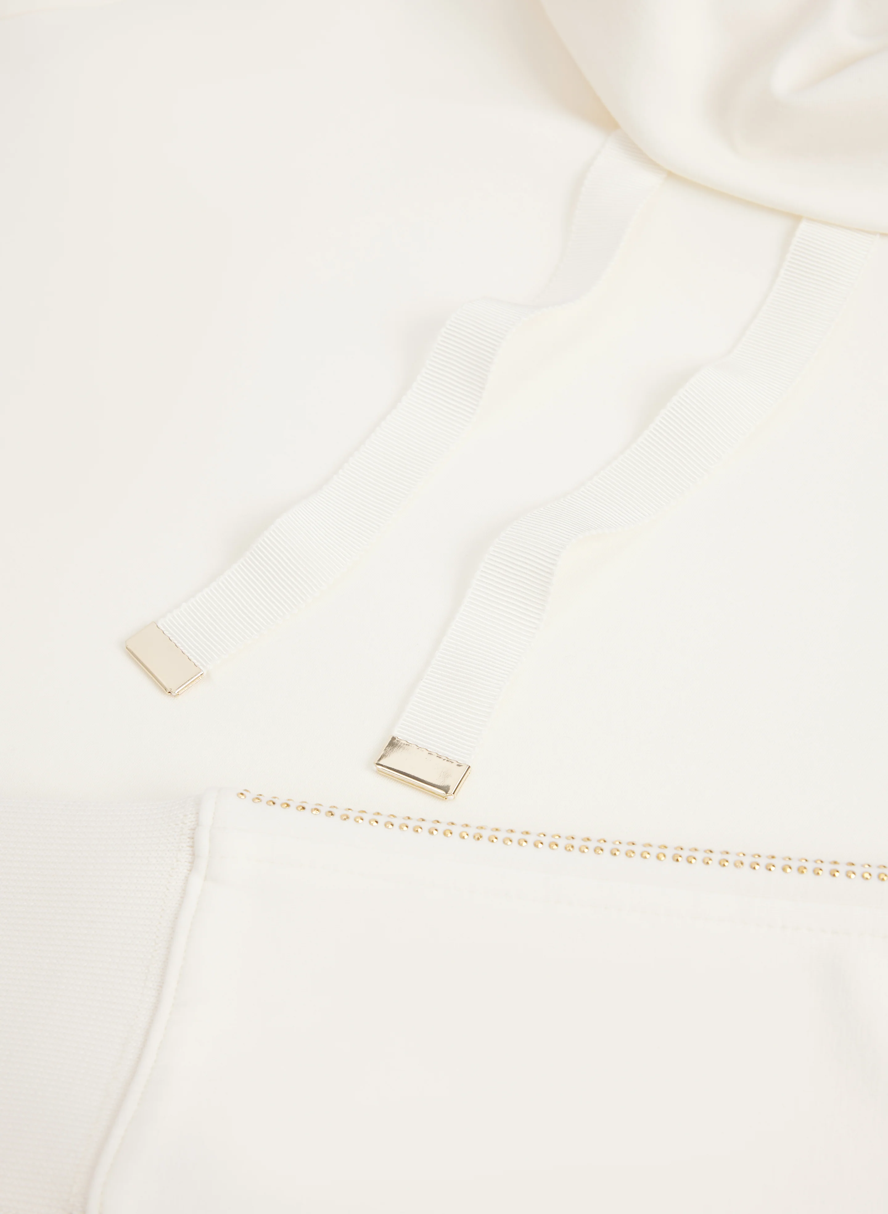 Rhinestone Trim Scuba Top - Image 8
