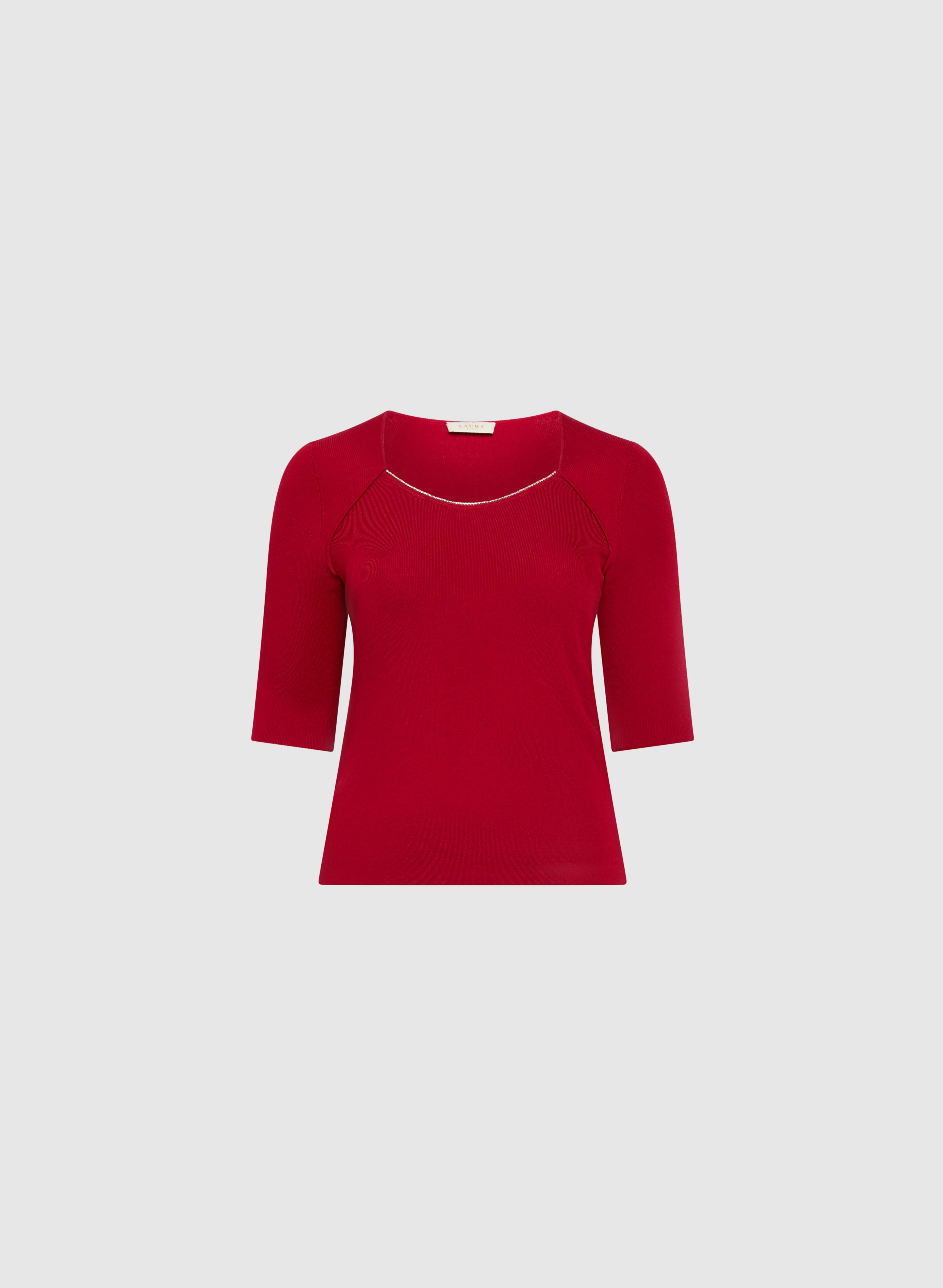 Rhinestone Trim Sweater - Image 6