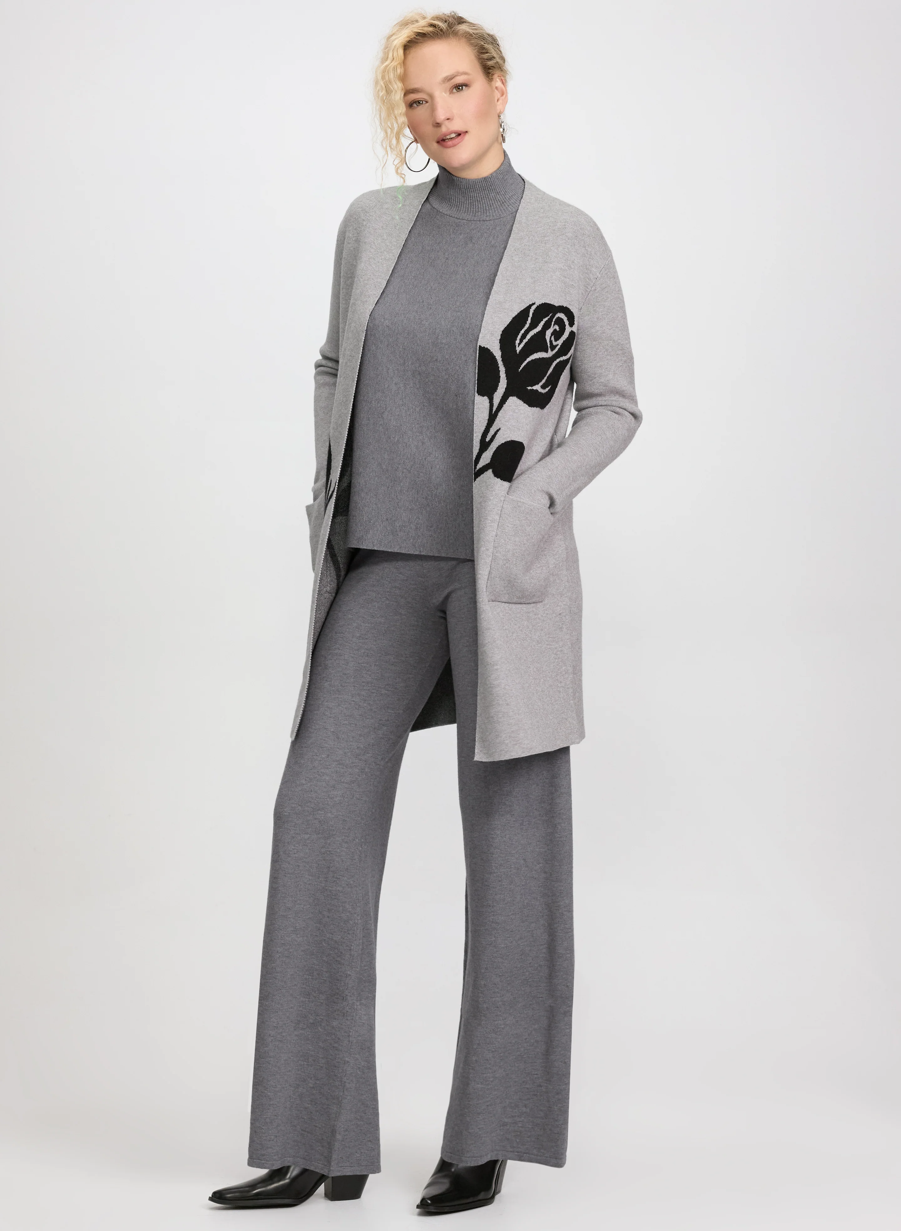 Ribbed Mock Neck Sweater - Image 2