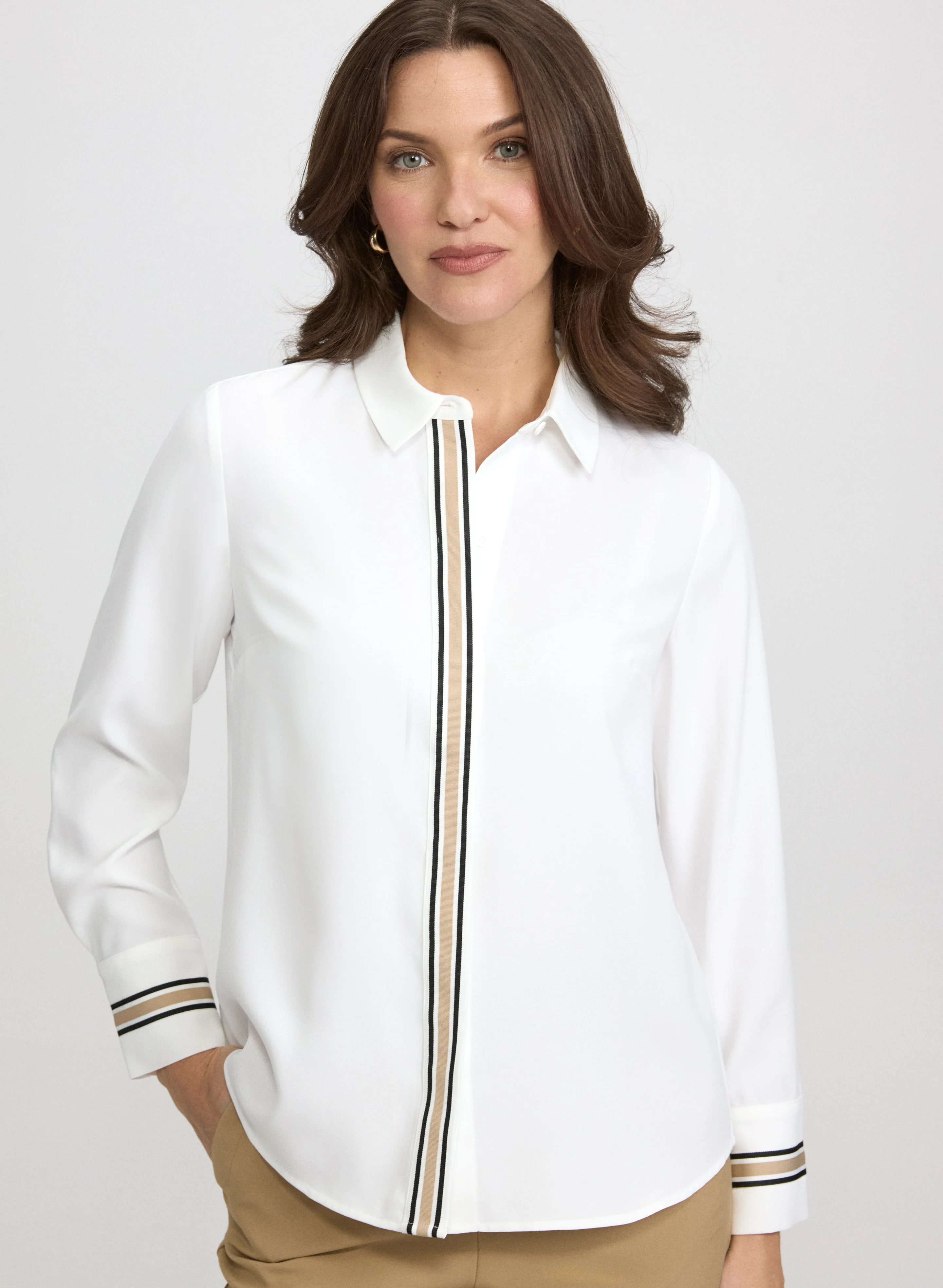 Ribbon Trim Blouse - Image 5