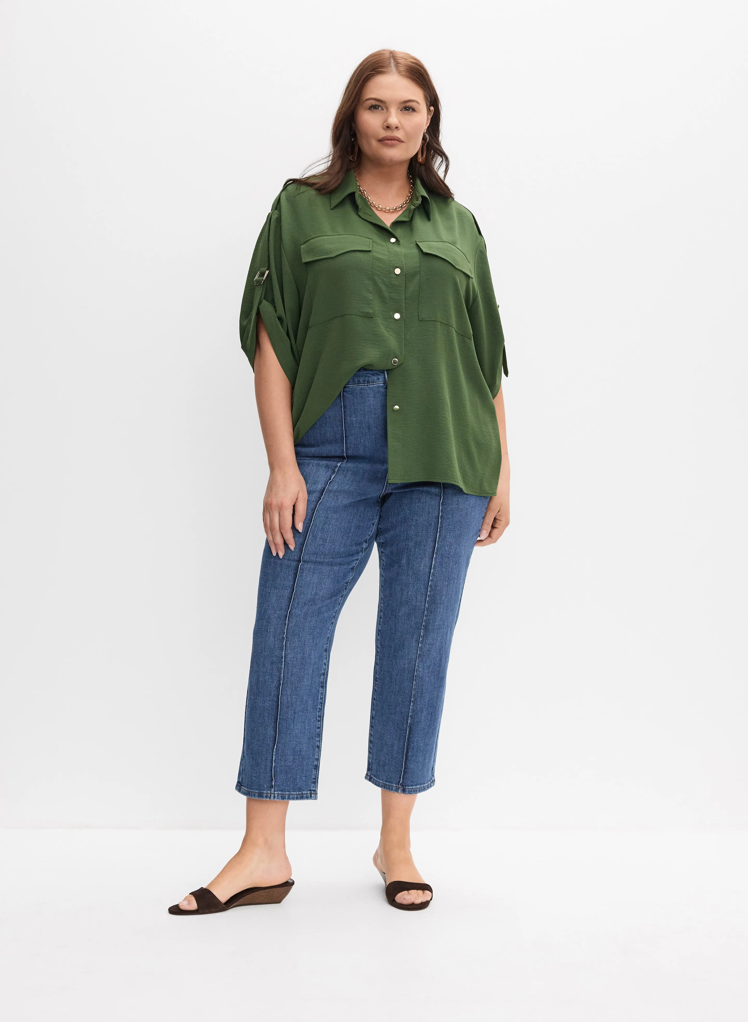 Melanie Lyne - Rolled Sleeve Blouse - Image 3