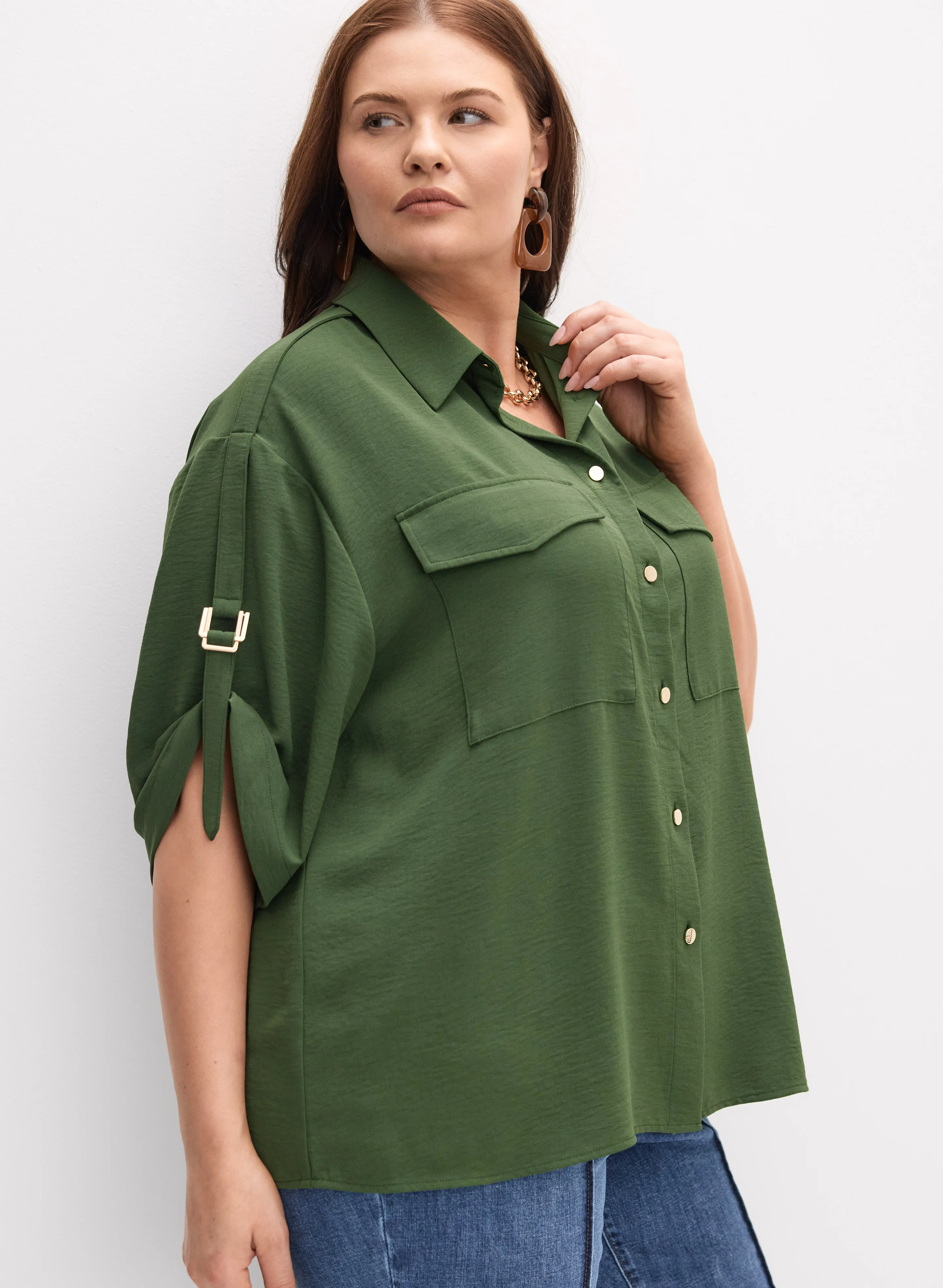 Melanie Lyne - Rolled Sleeve Blouse - Image 5