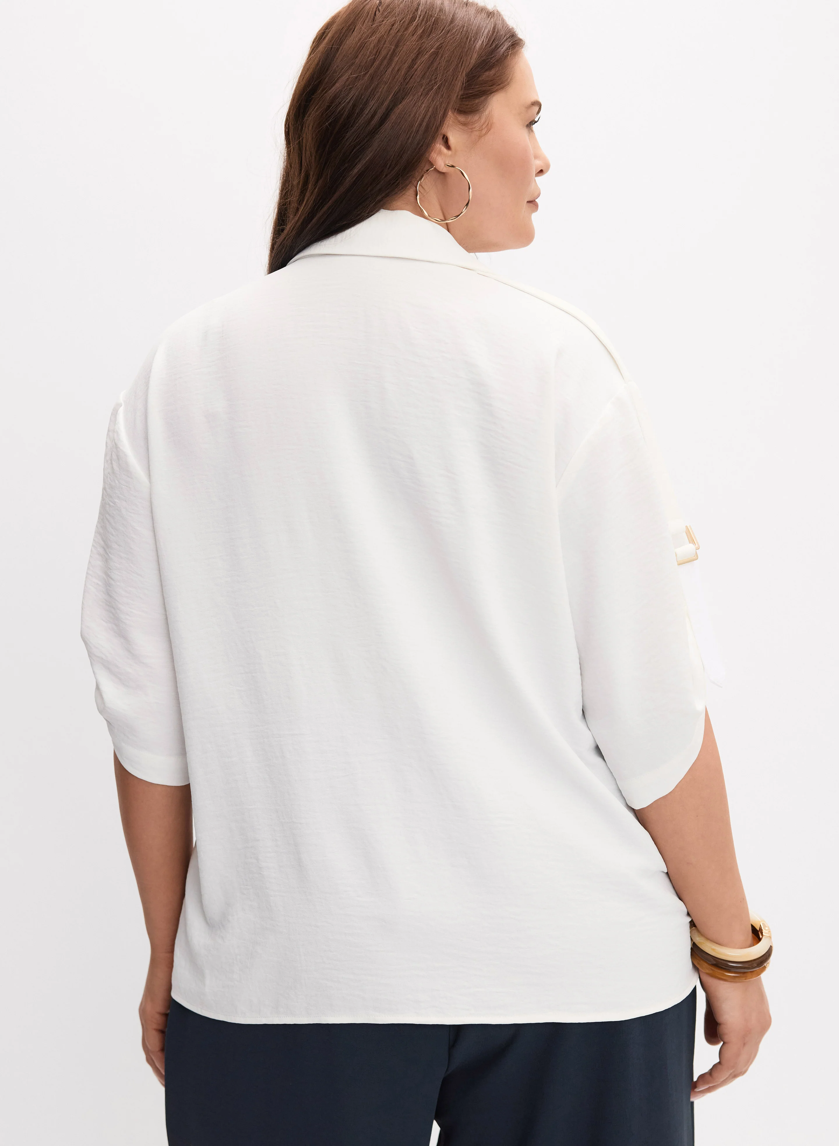 Melanie Lyne - Rolled Sleeve Blouse - Image 4