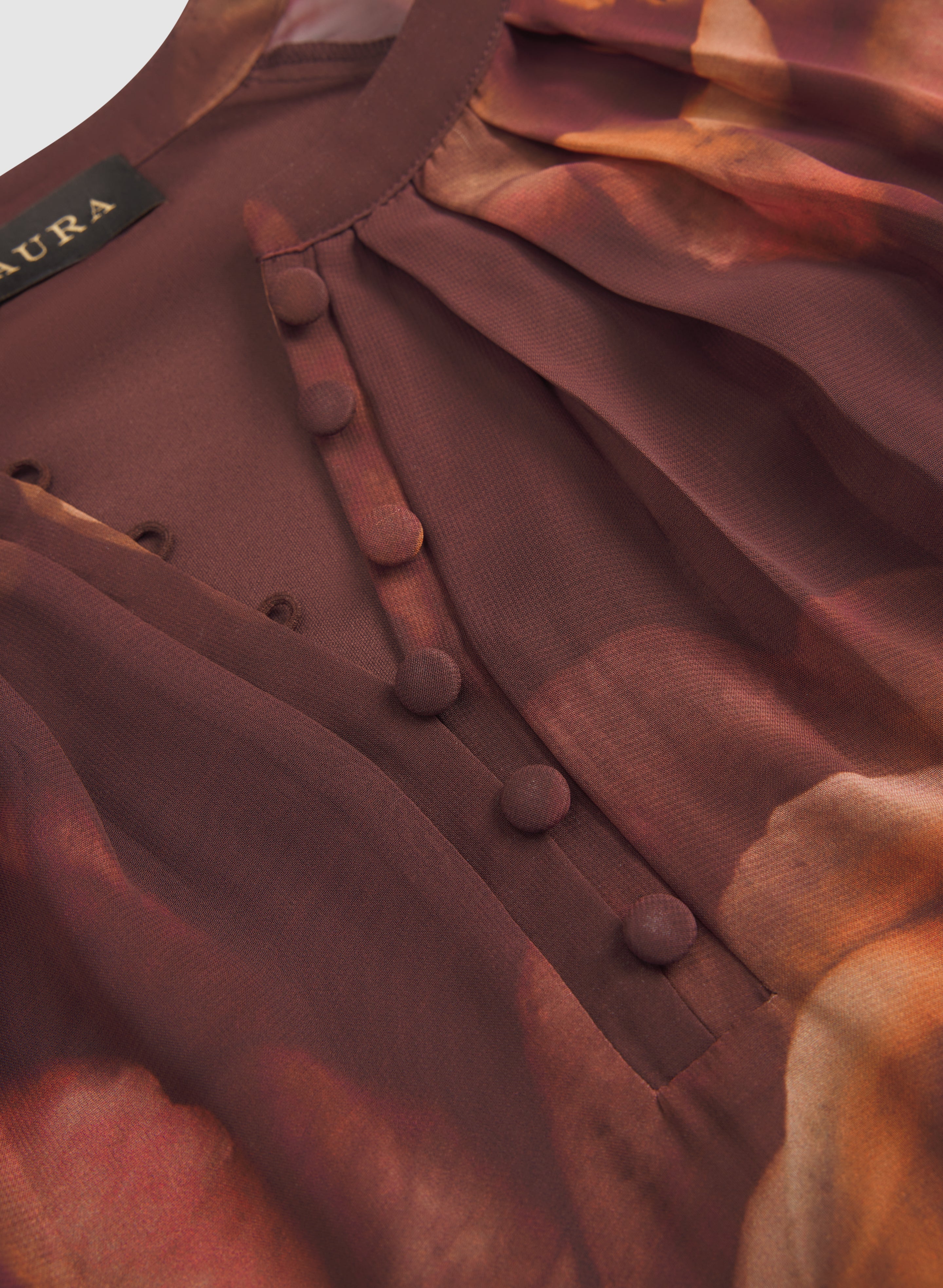 Rose Print Dress - Image 7