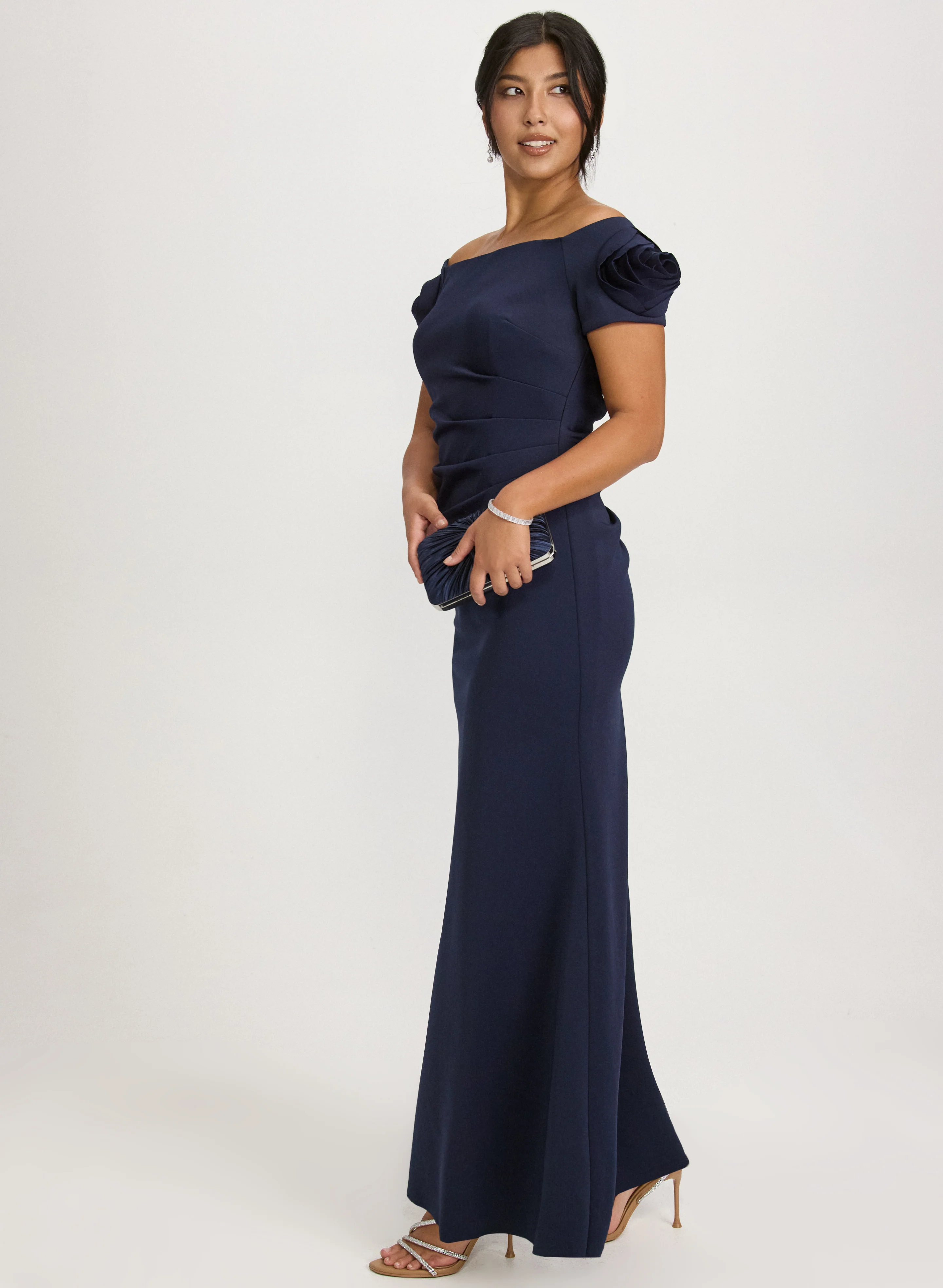 Rosette Detail Dress - Image 3