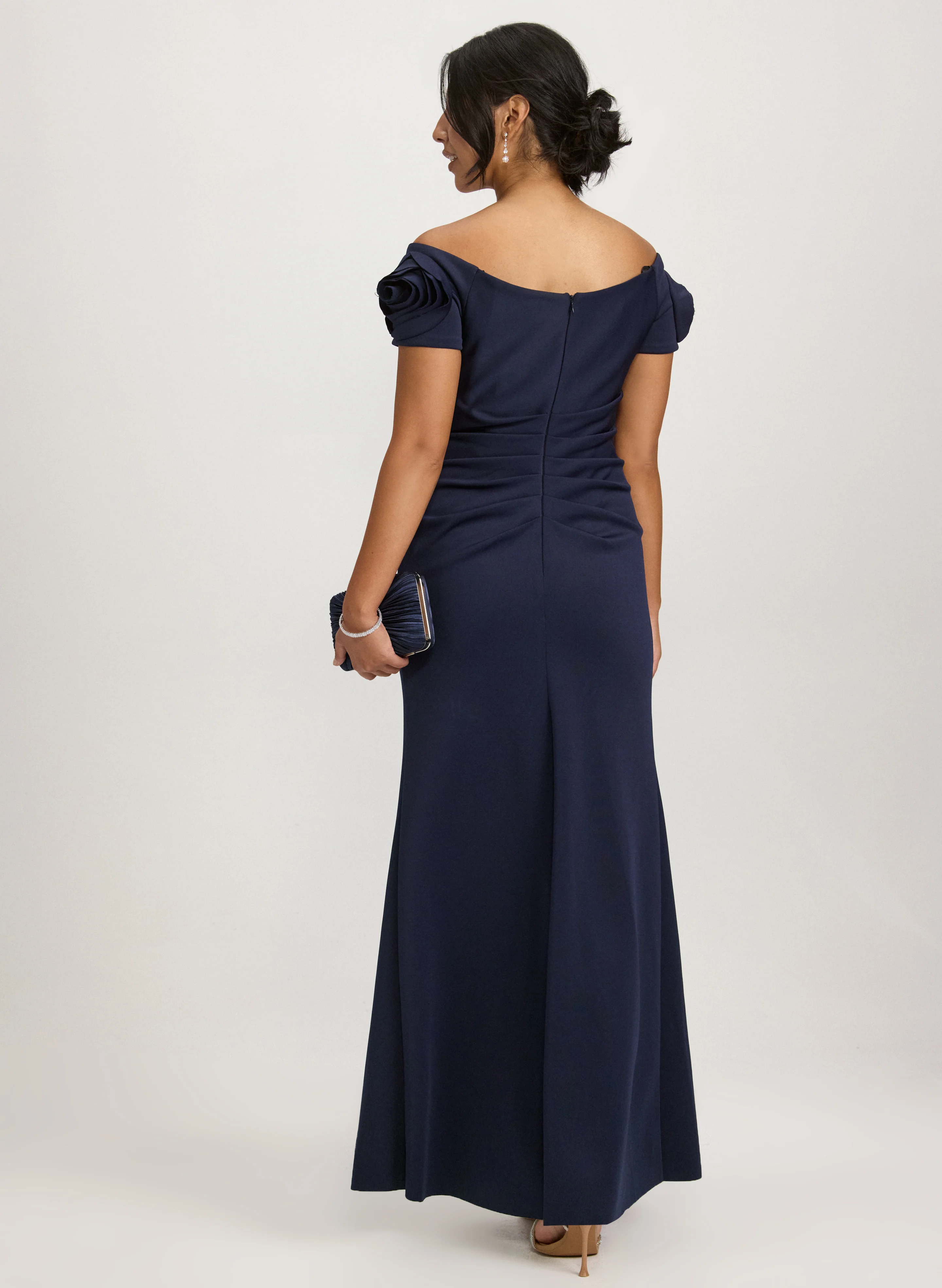 Rosette Detail Dress - Image 4