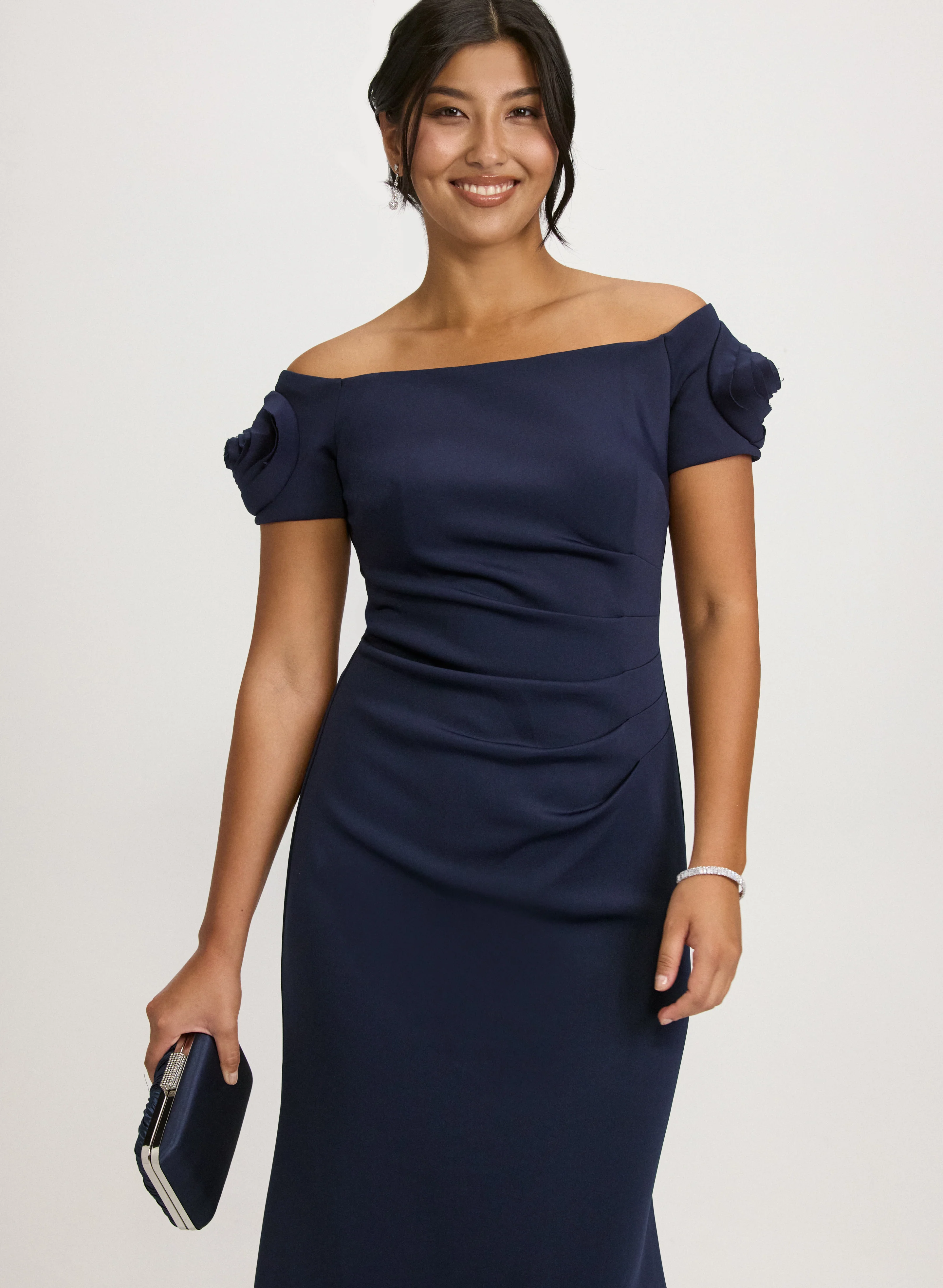 Rosette Detail Dress - Image 5