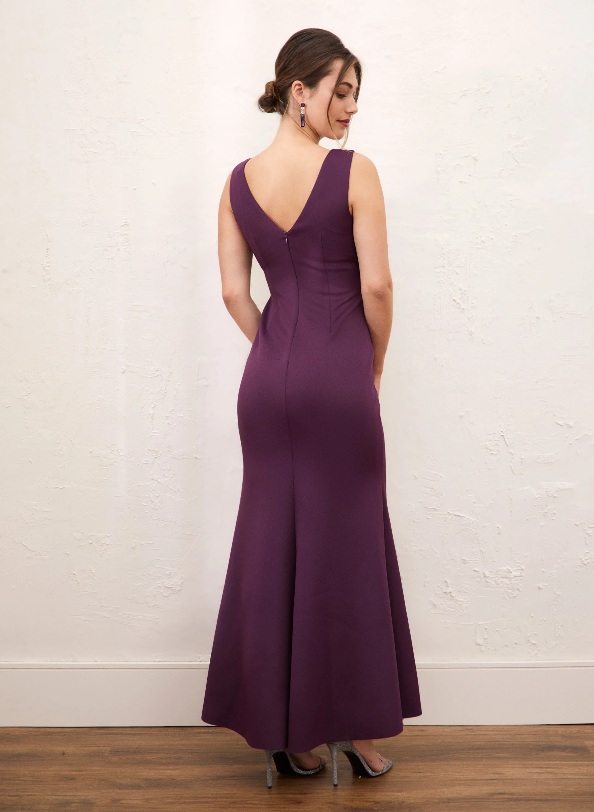 Rosette Detail Flounce Dress - Image 2