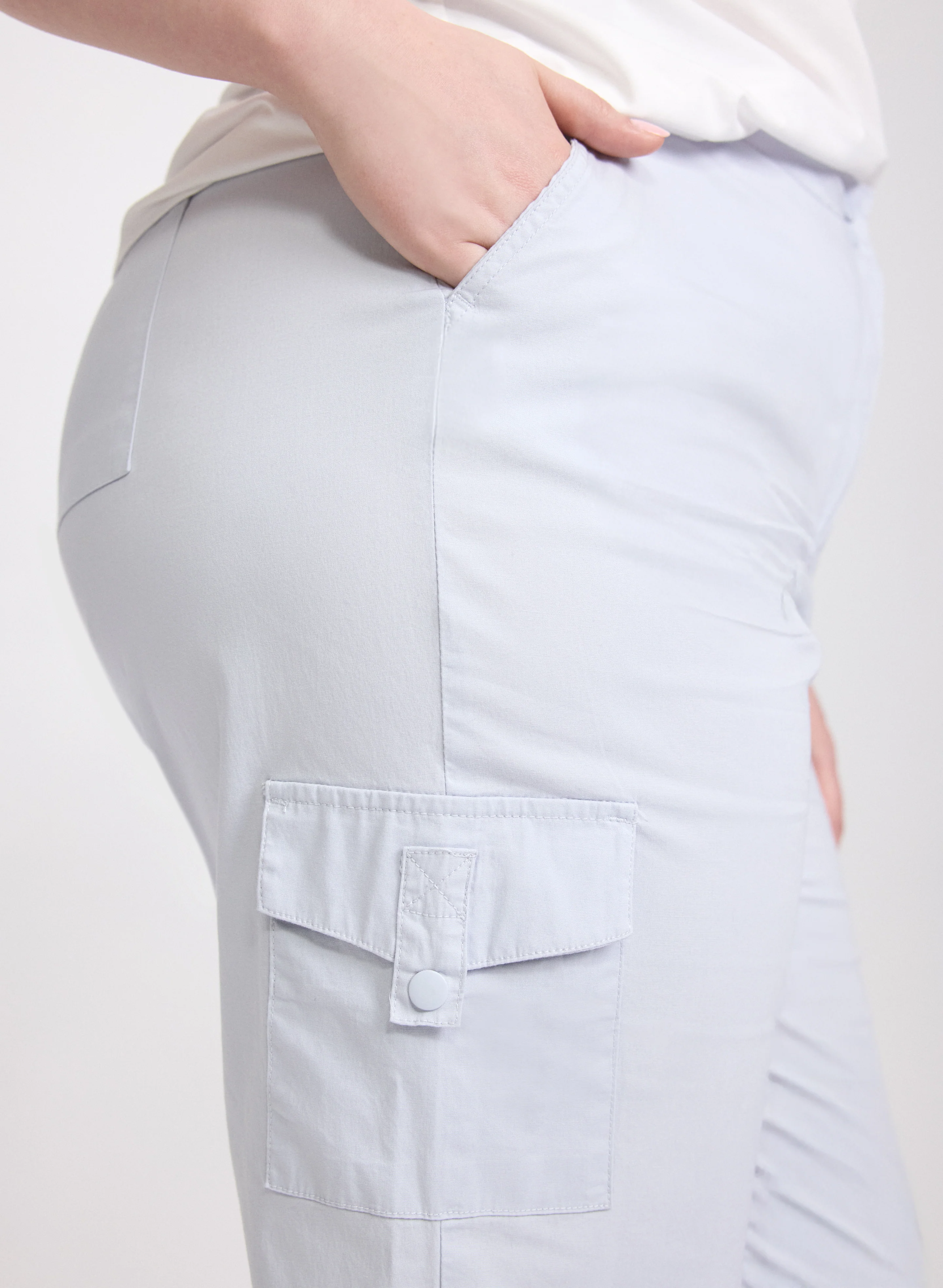 Drawstring Hem Capris - Image 5