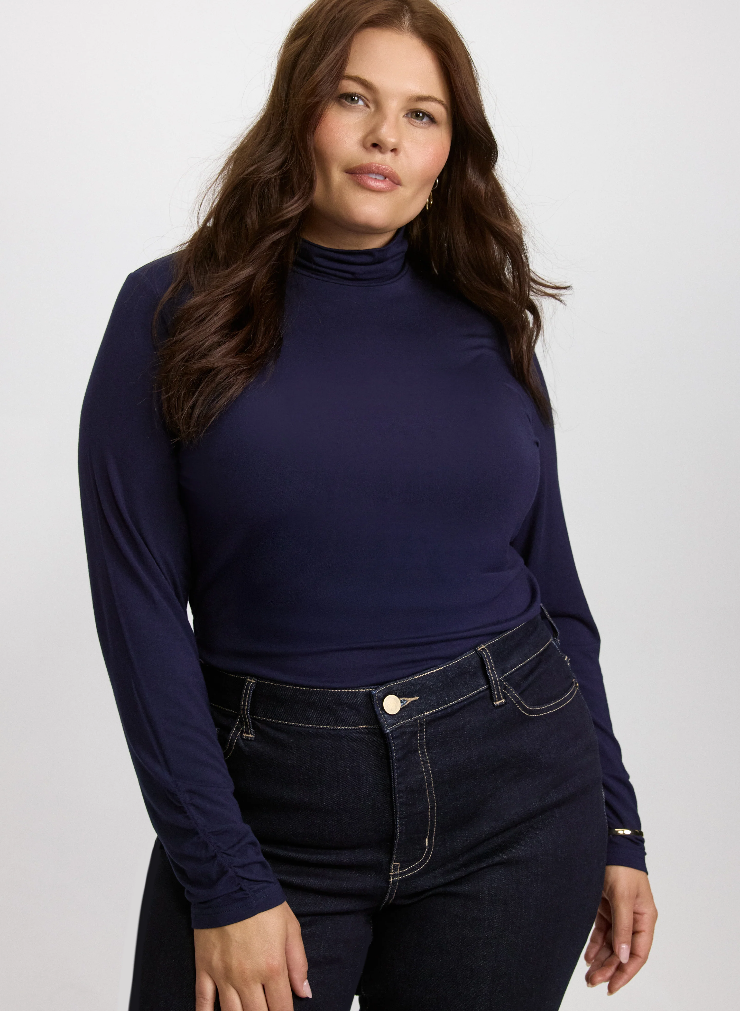 Ruched Turtleneck Top - Image 10