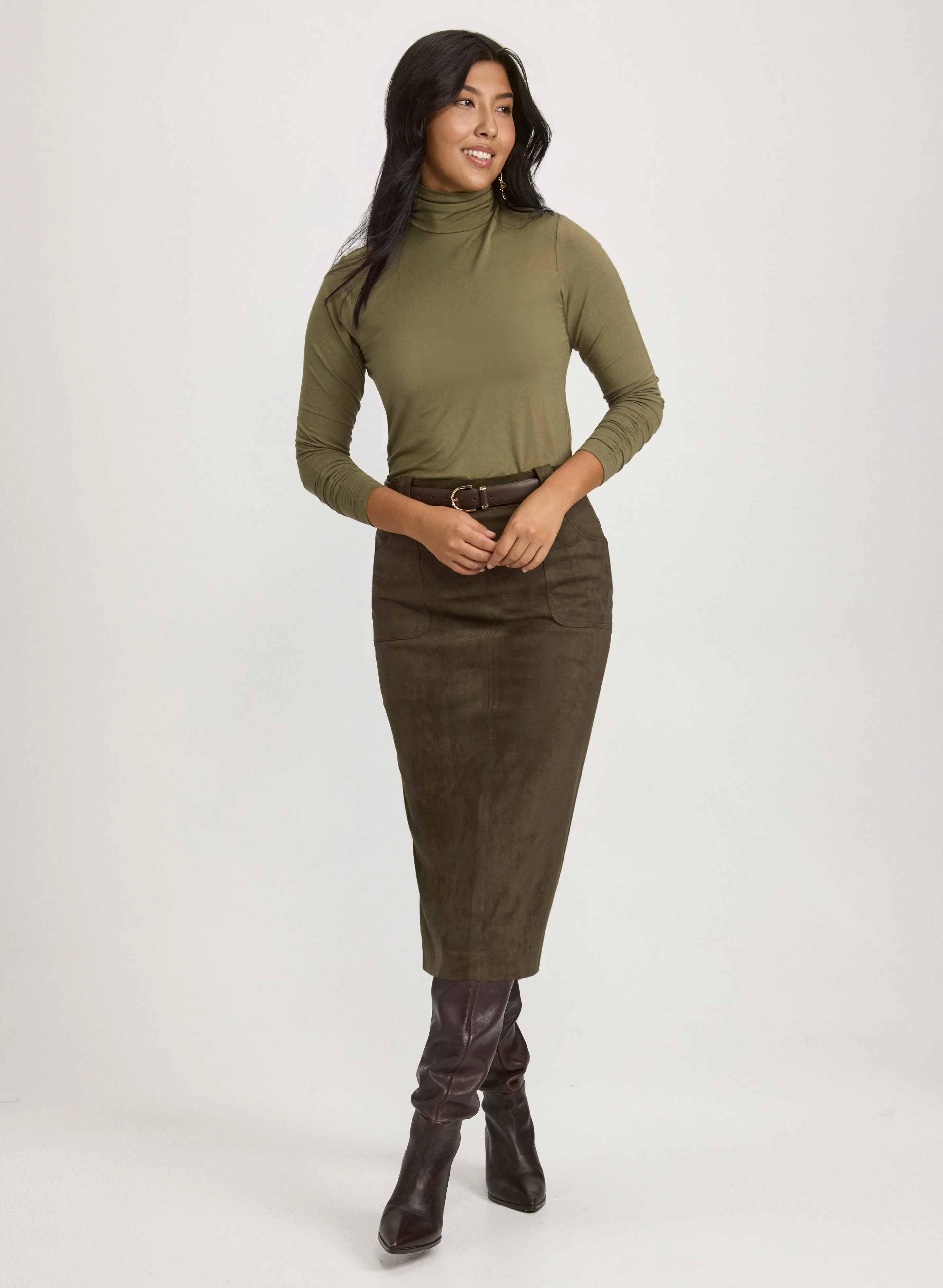 Ruched Turtleneck Top - Image 3