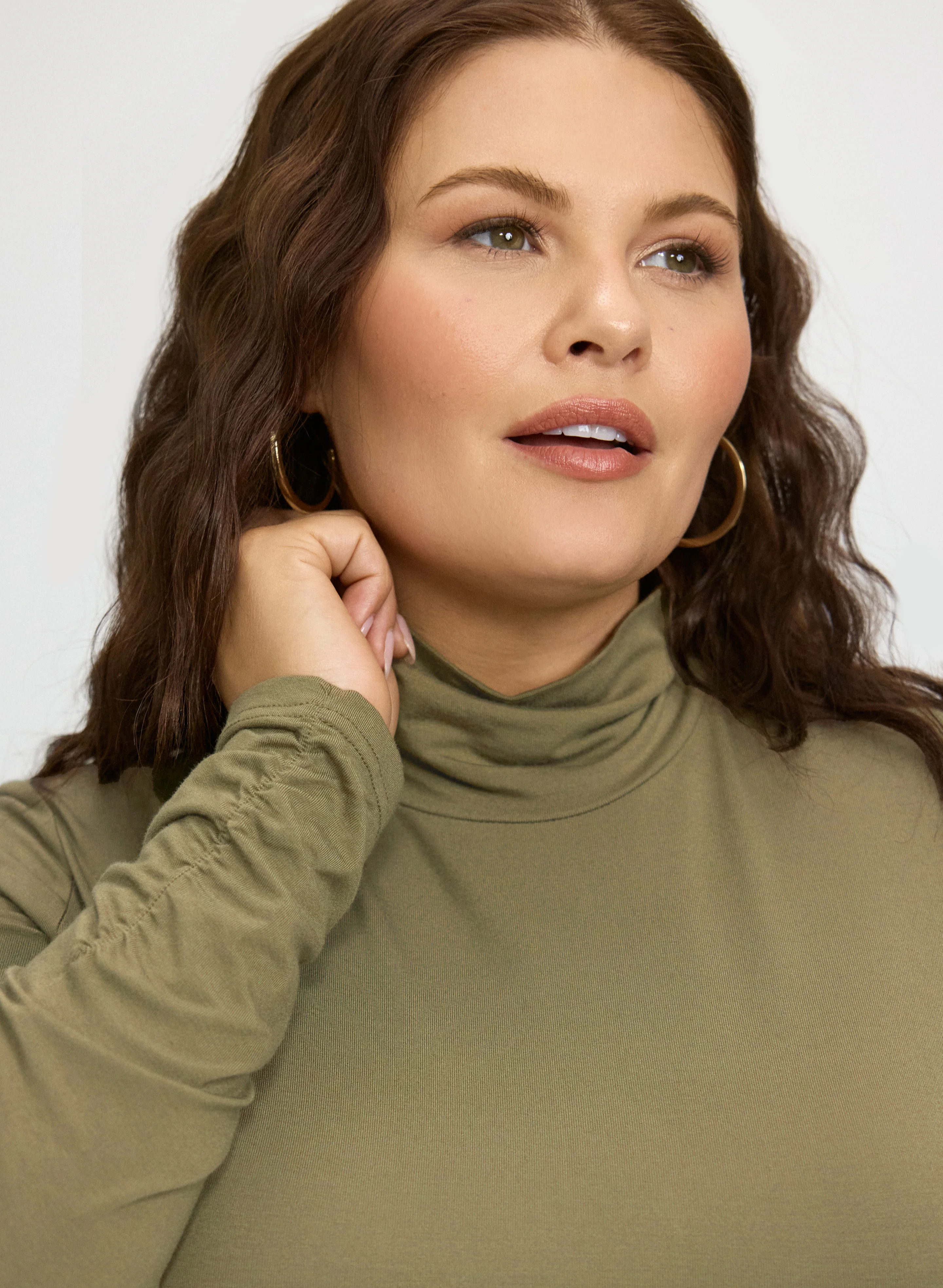 Ruched Turtleneck Top - Image 9