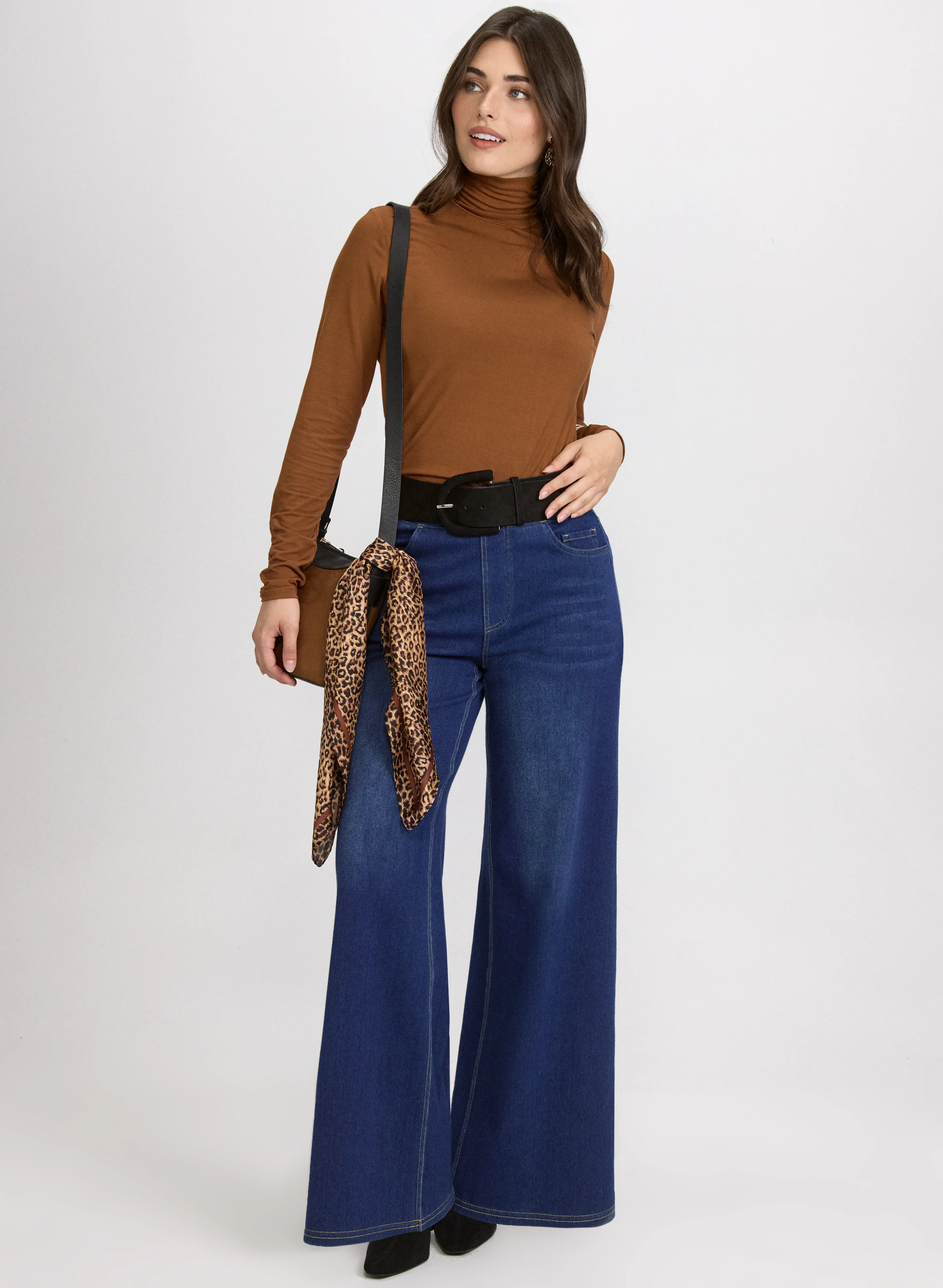 Ruched Turtleneck Top - Image 3