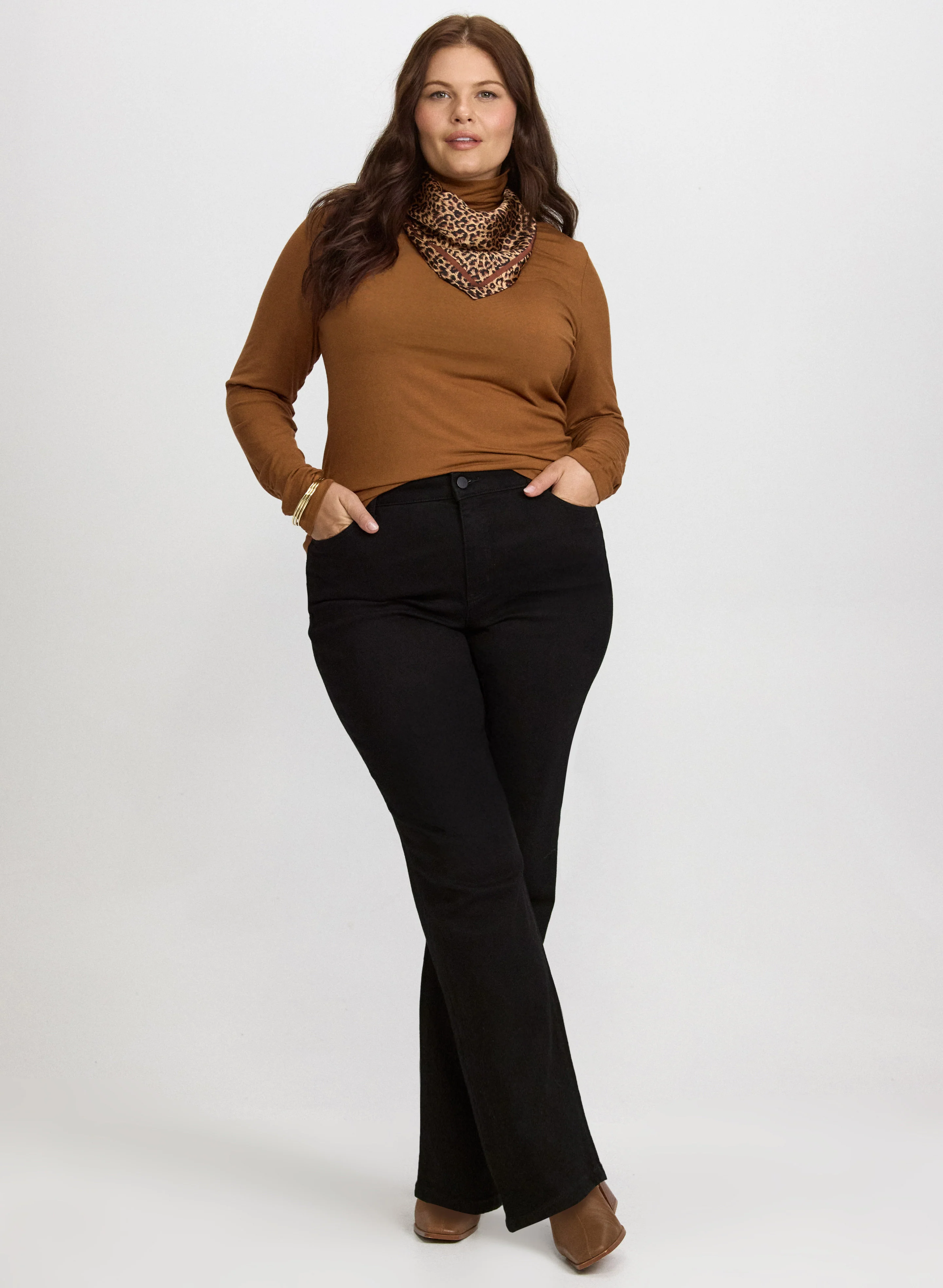 Ruched Turtleneck Top - Image 7