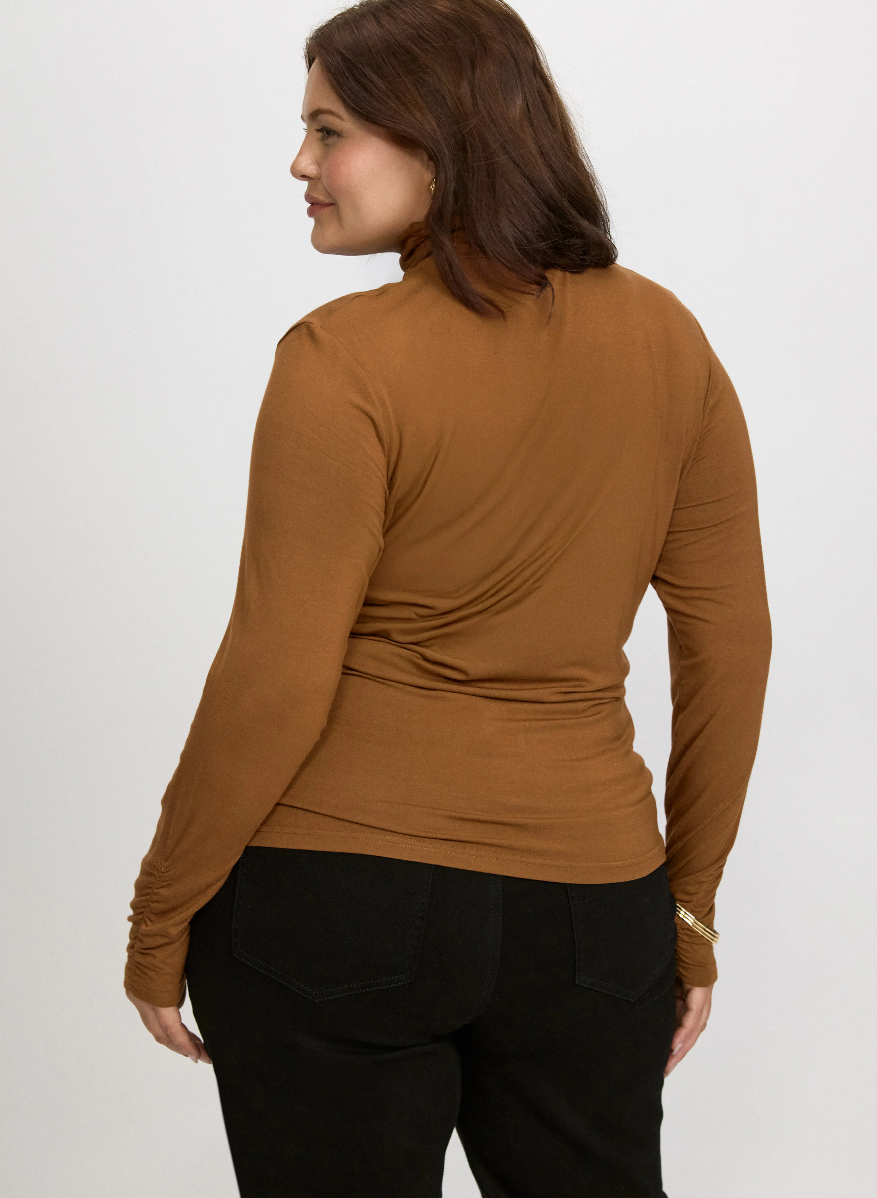 Ruched Turtleneck Top - Image 9