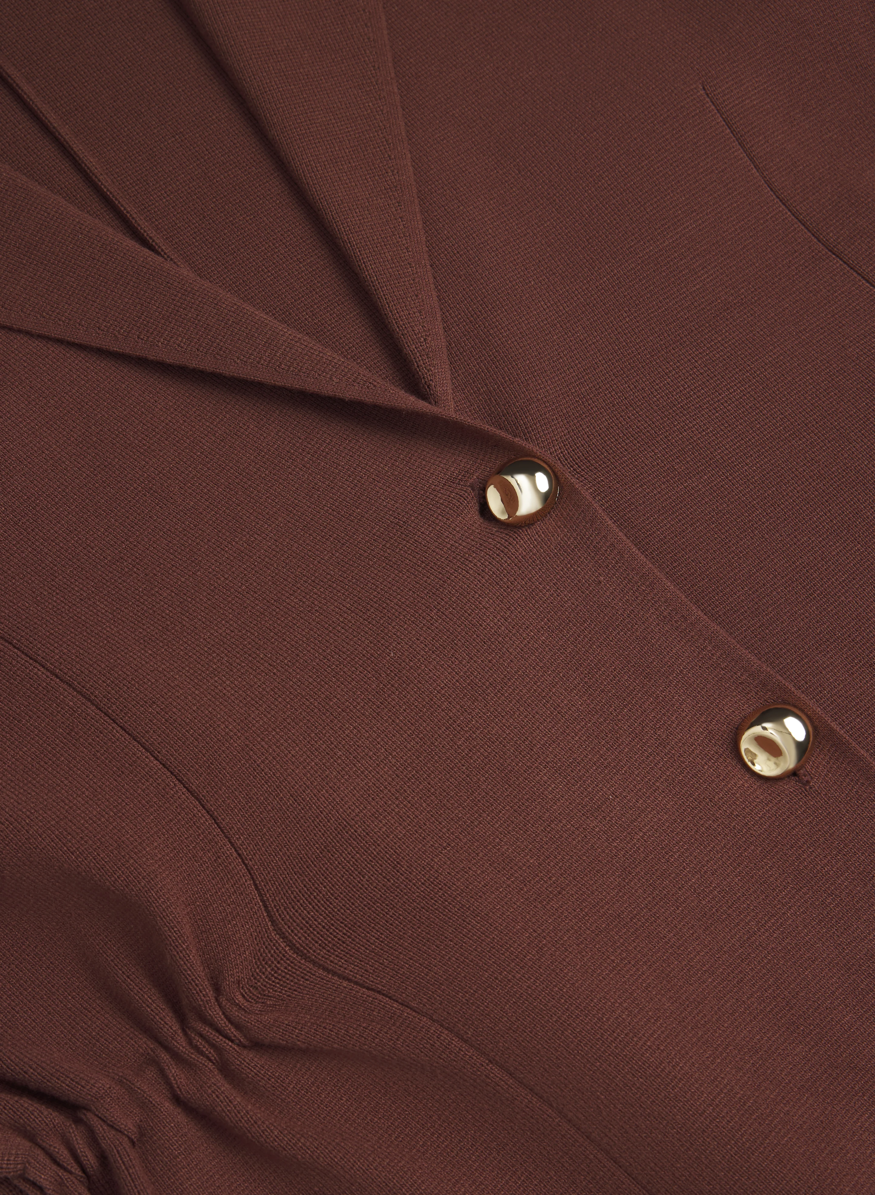 Ruched Waist Knit Blazer - Image 7
