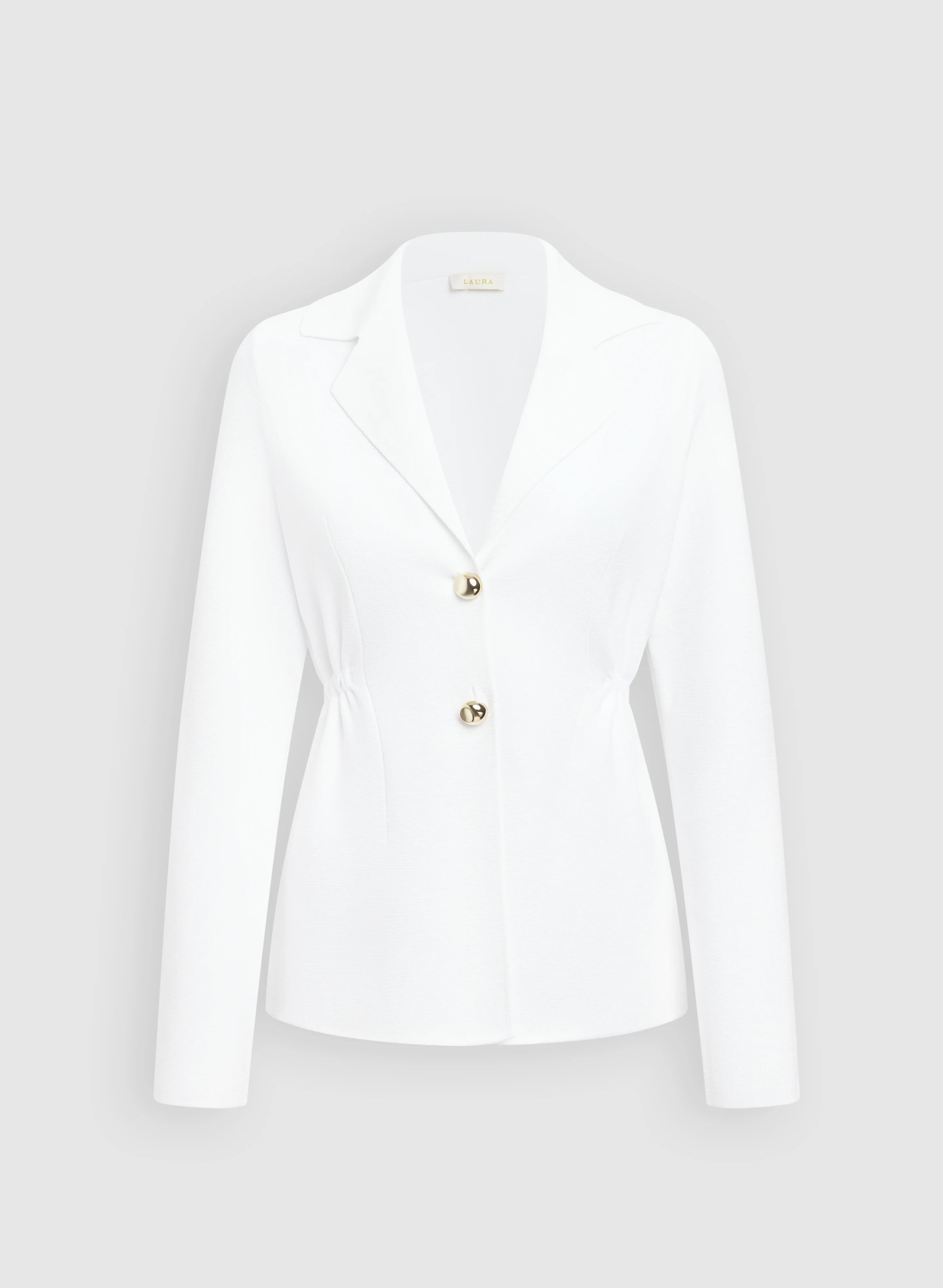 Ruched Waist Knit Blazer - Image 6