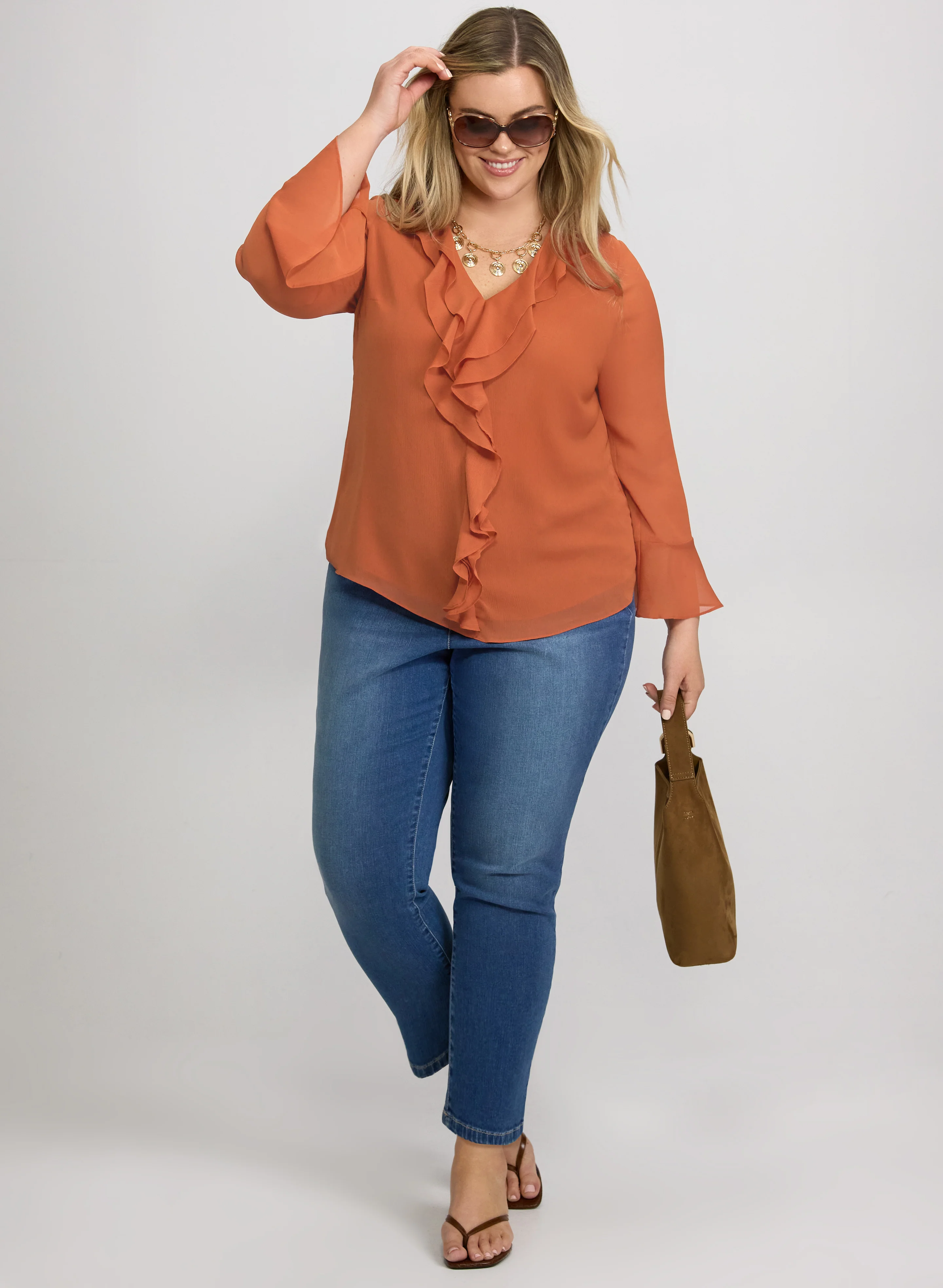 Ruffle Detail Blouse - Image 3