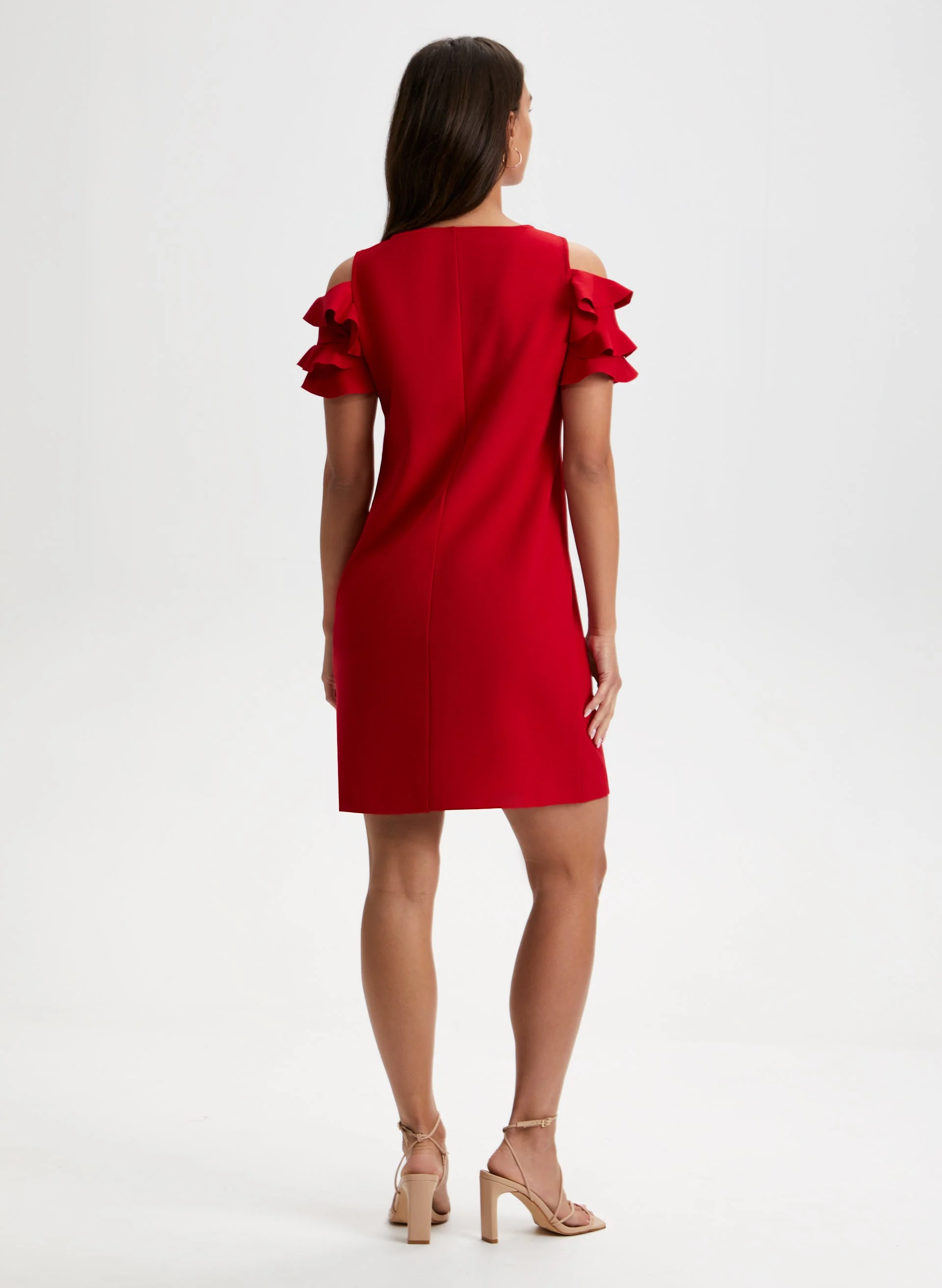 Ruffle Detail Day Dress - Image 4