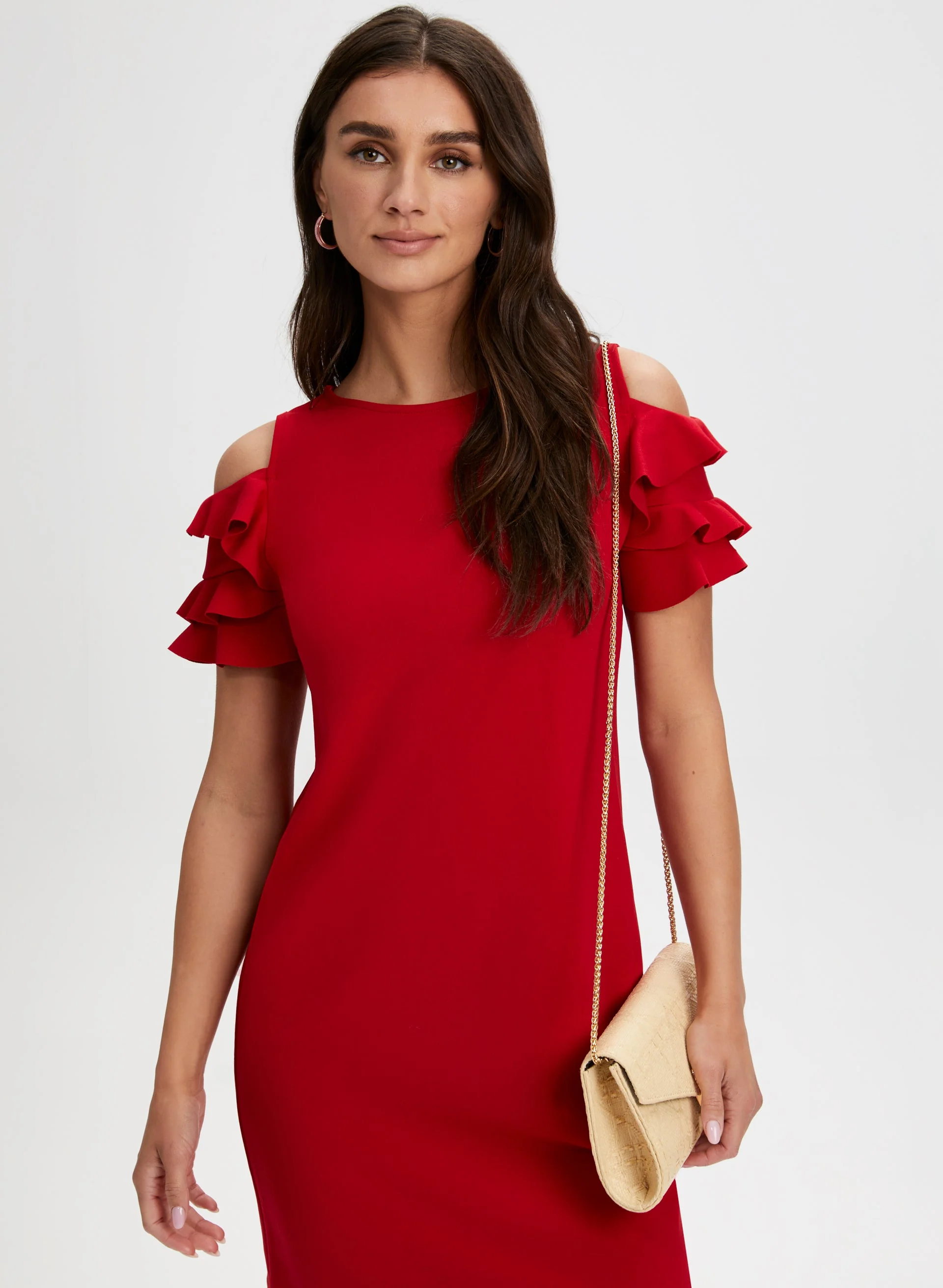 Ruffle Detail Day Dress - Image 5
