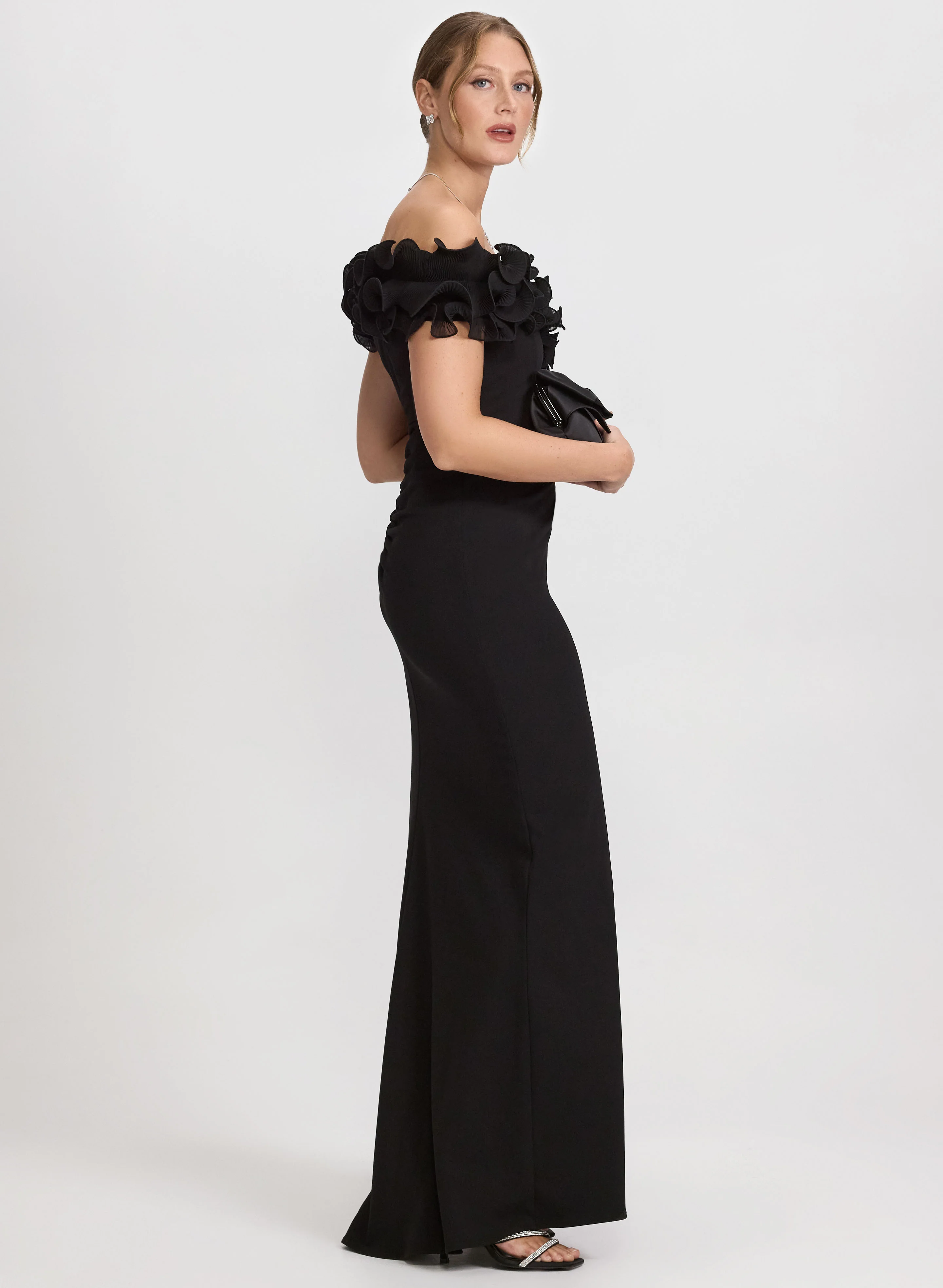 Ruffle Off-The-Shoulder Dress - Image 2