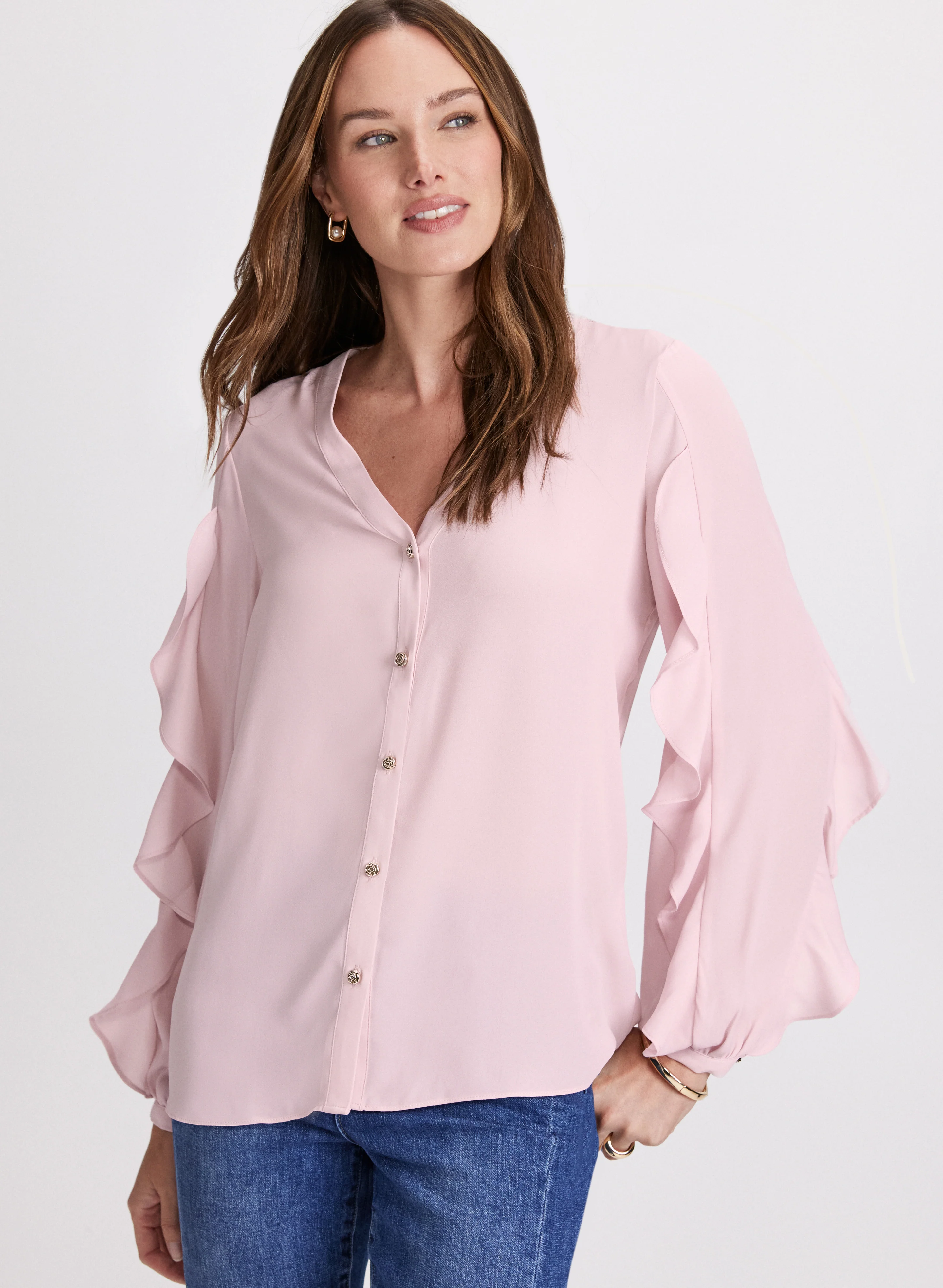 Ruffle Sleeve Blouse - Image 2