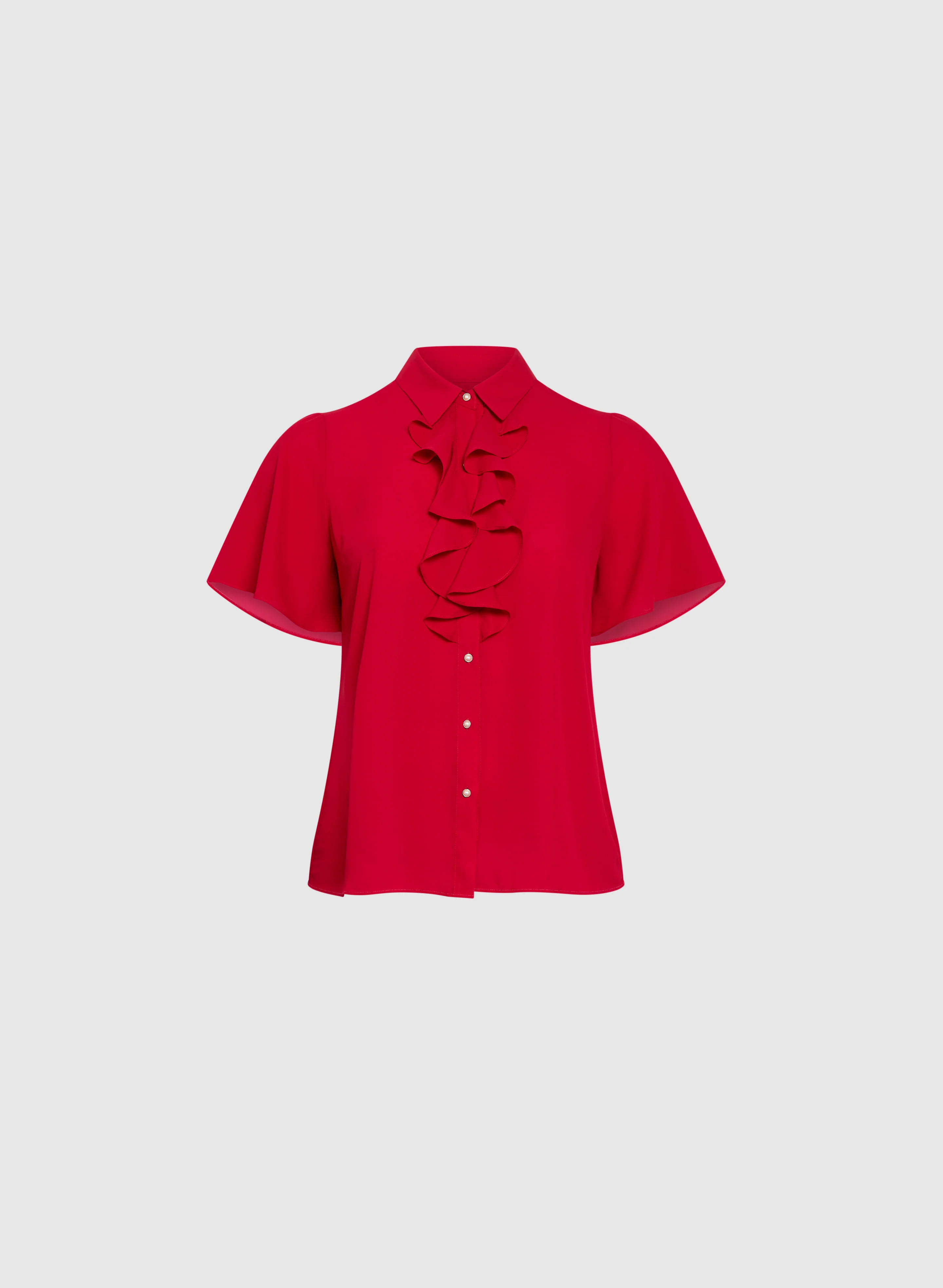 Ruffled Short Sleeve Blouse - Image 5