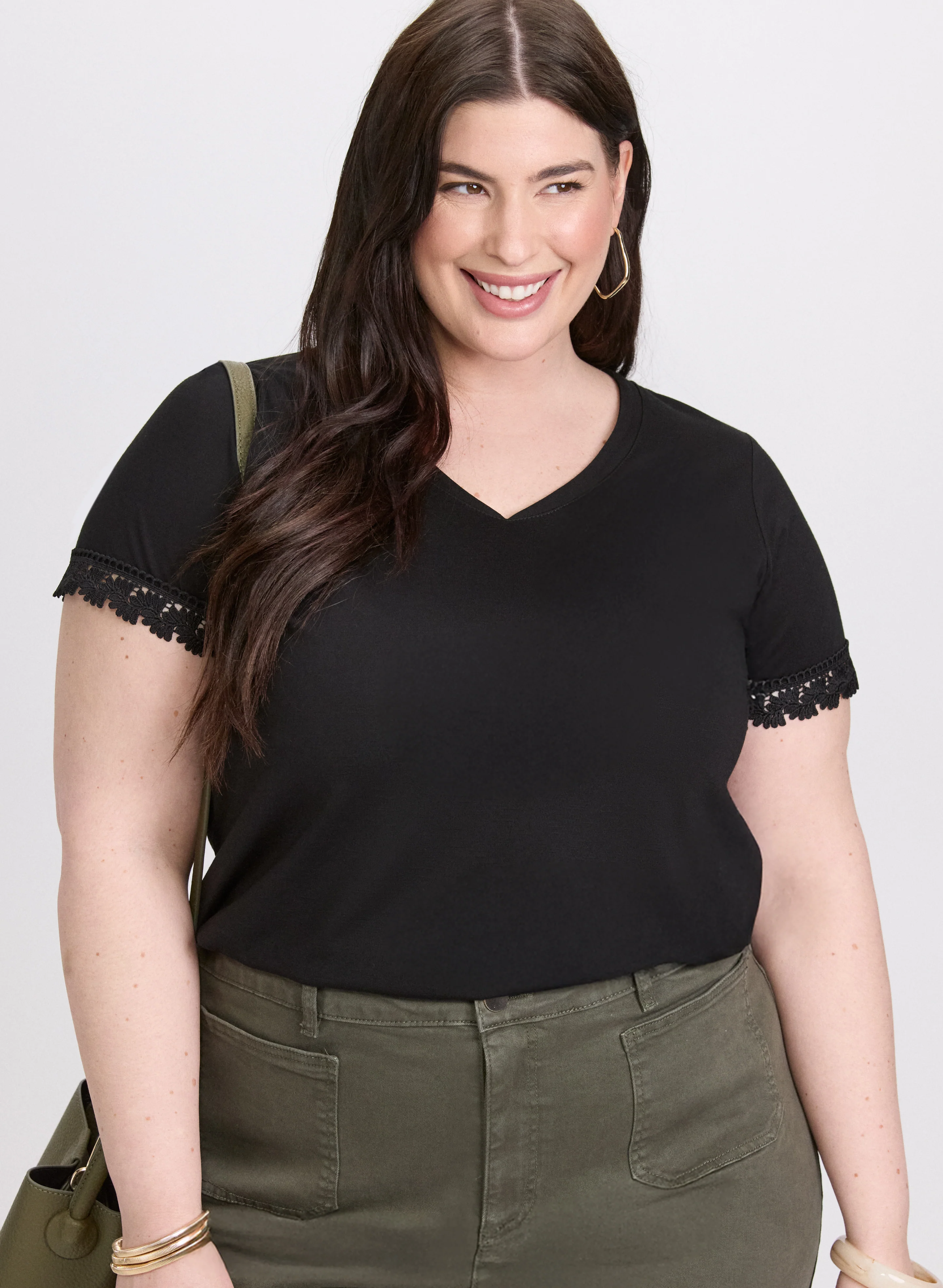 Lace Trim T-Shirt